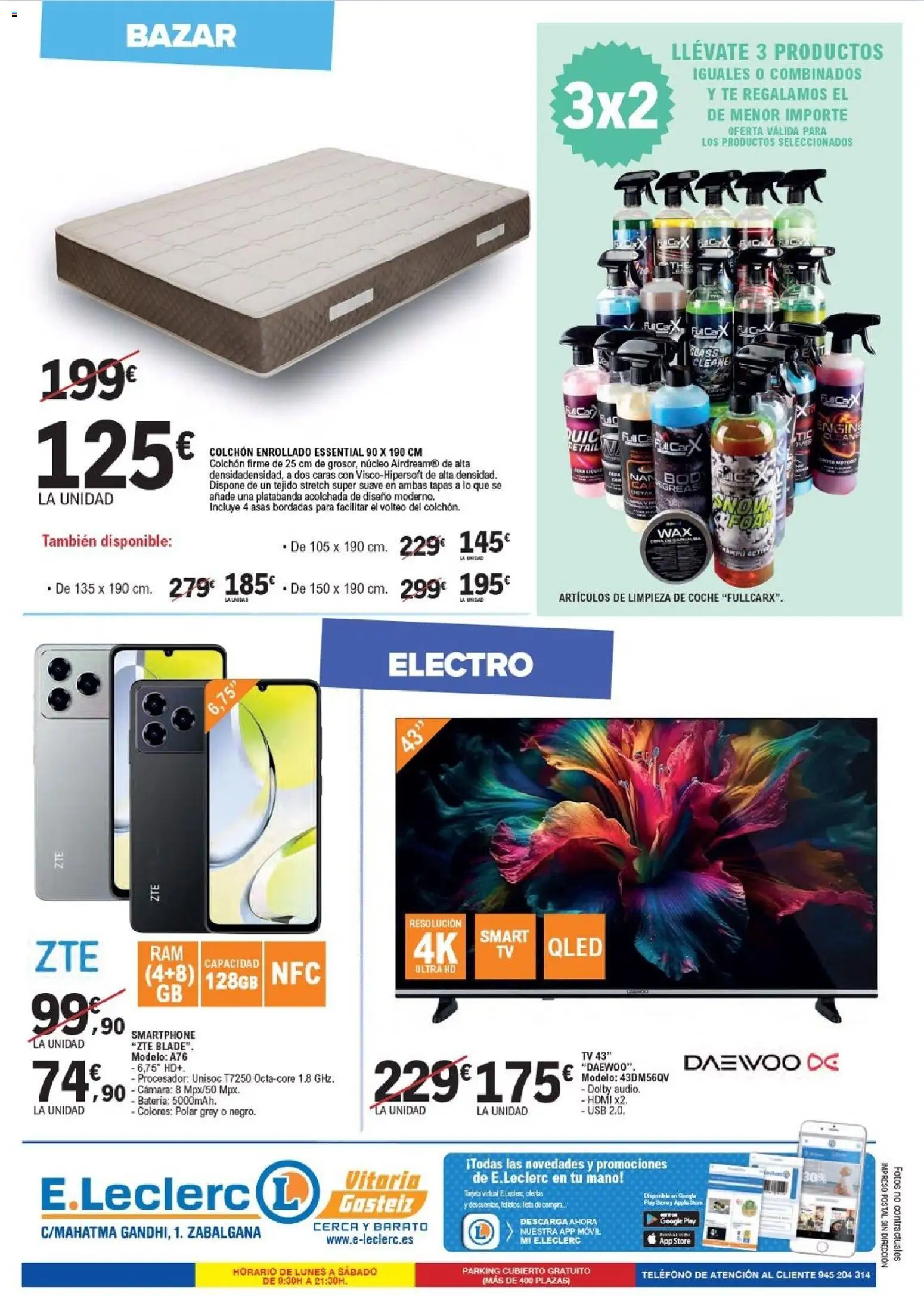 E.Leclerc folleto │ válido desde el 14.01.2026 | Página: 12 | Productos: Teléfono, Colchon, Cámara, Batería