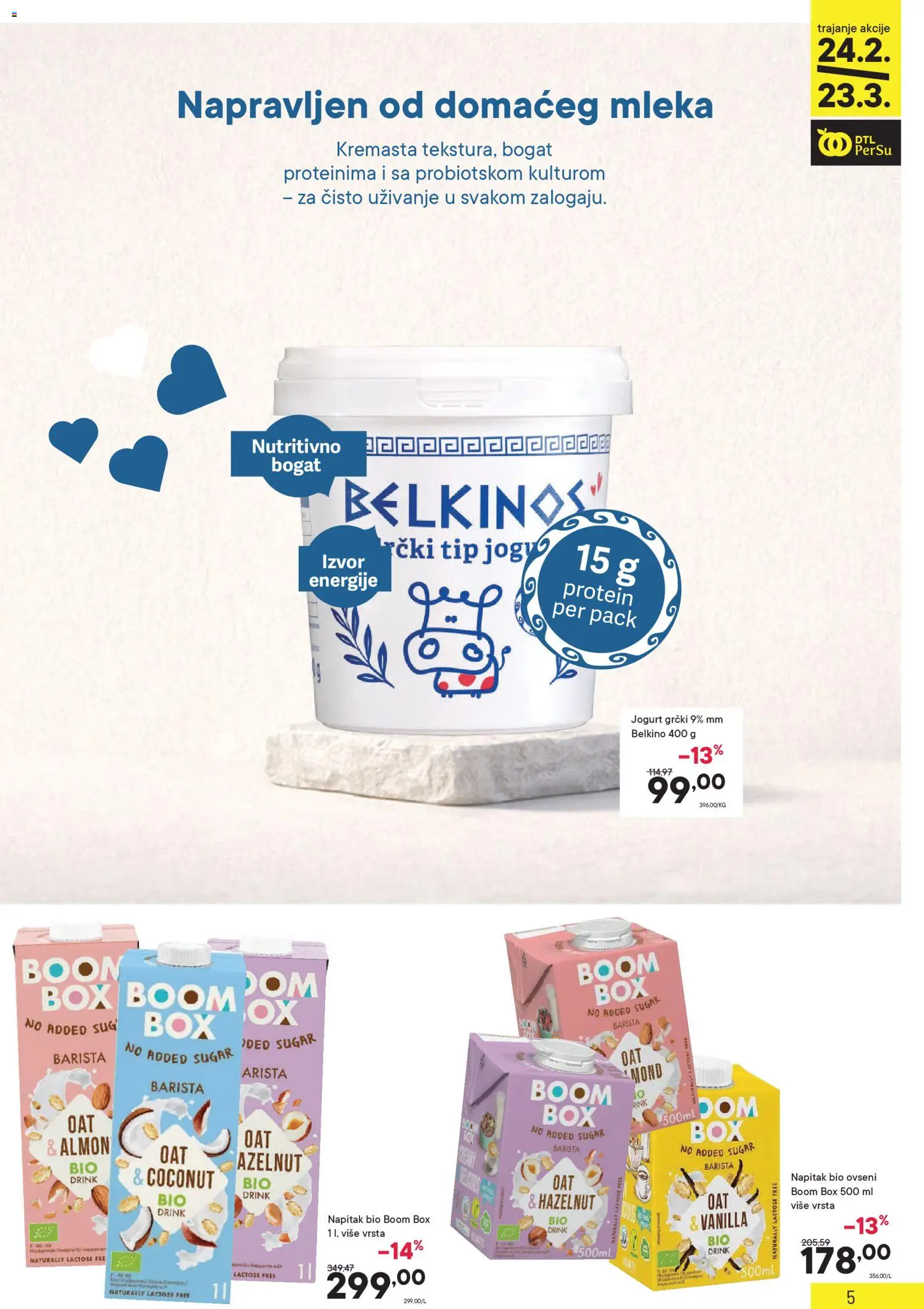 PerSu katalog - važi od 24.02.2026 | Strana: 5 | Proizvode: Protein, Jogurt