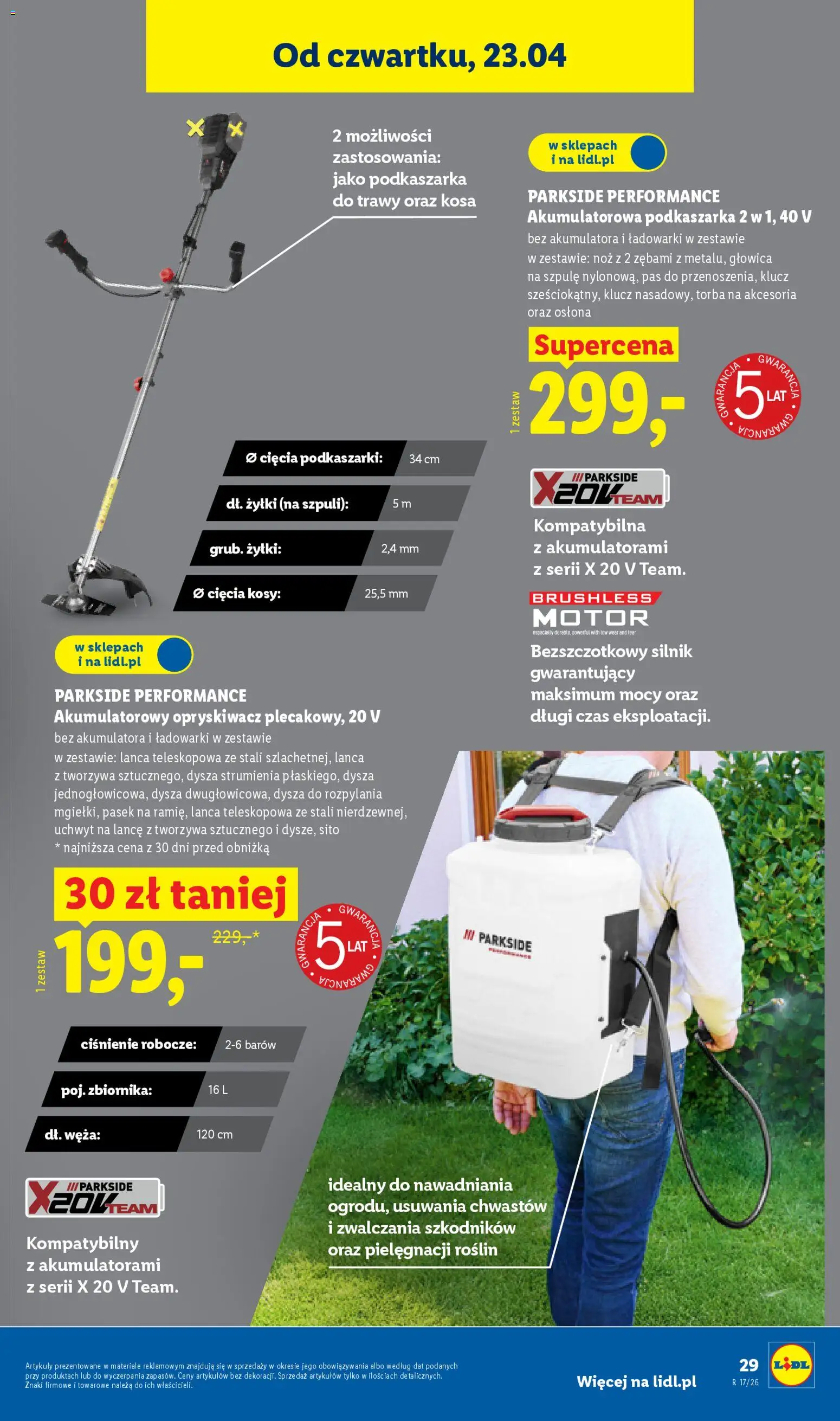 Lidl Katalog od 20.04.2026 | Strona: 41 | Produkty: Opryskiwacz, Trawy, Pasek, Torba