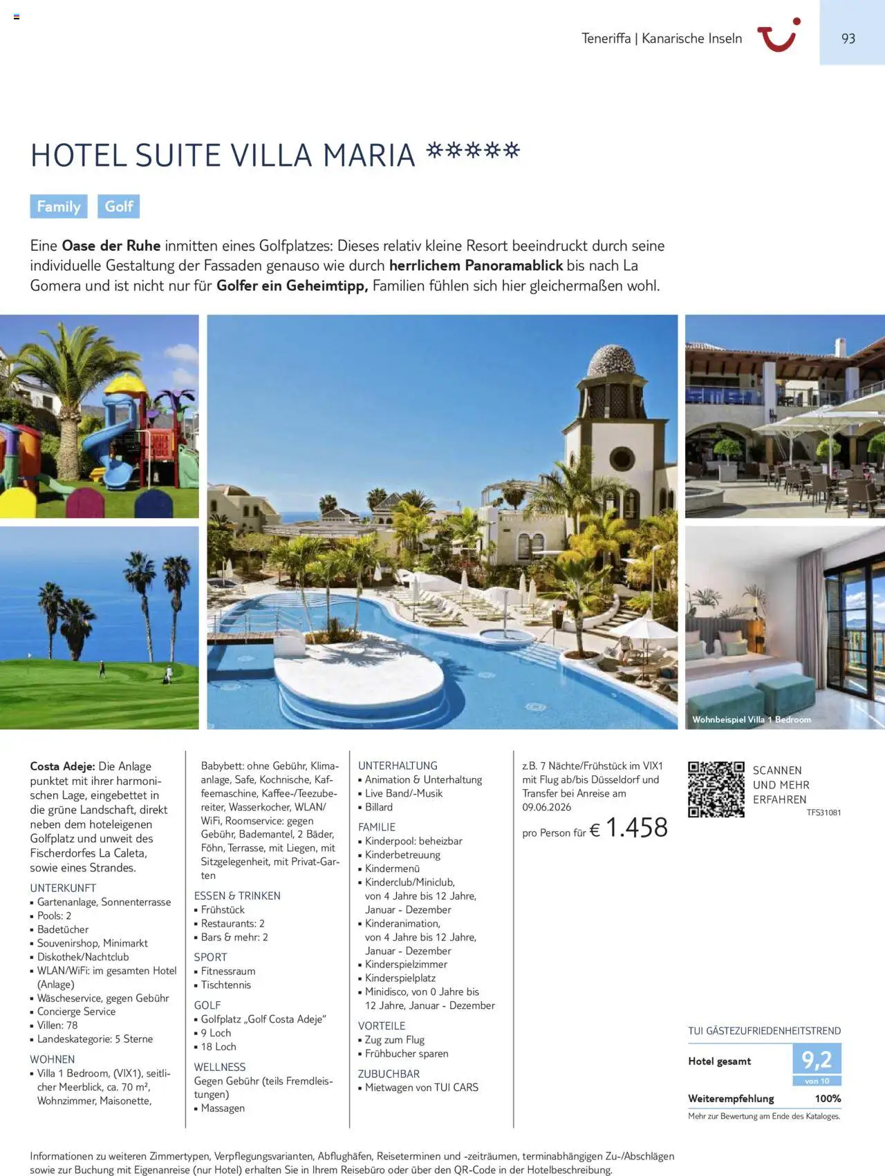 TUI Prospekt Kanaren, Kapverden & Senegal 2025/26	  – gültig ab 01.11.2025 | Seite: 93 | Produkte: Babybett
