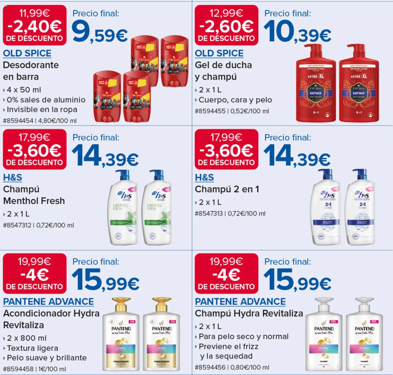 Costco catálogo │ válido desde el 27.04.2026 | Página: 3 | Productos: Acondicionador, Gel de ducha, Desodorante, Ropa