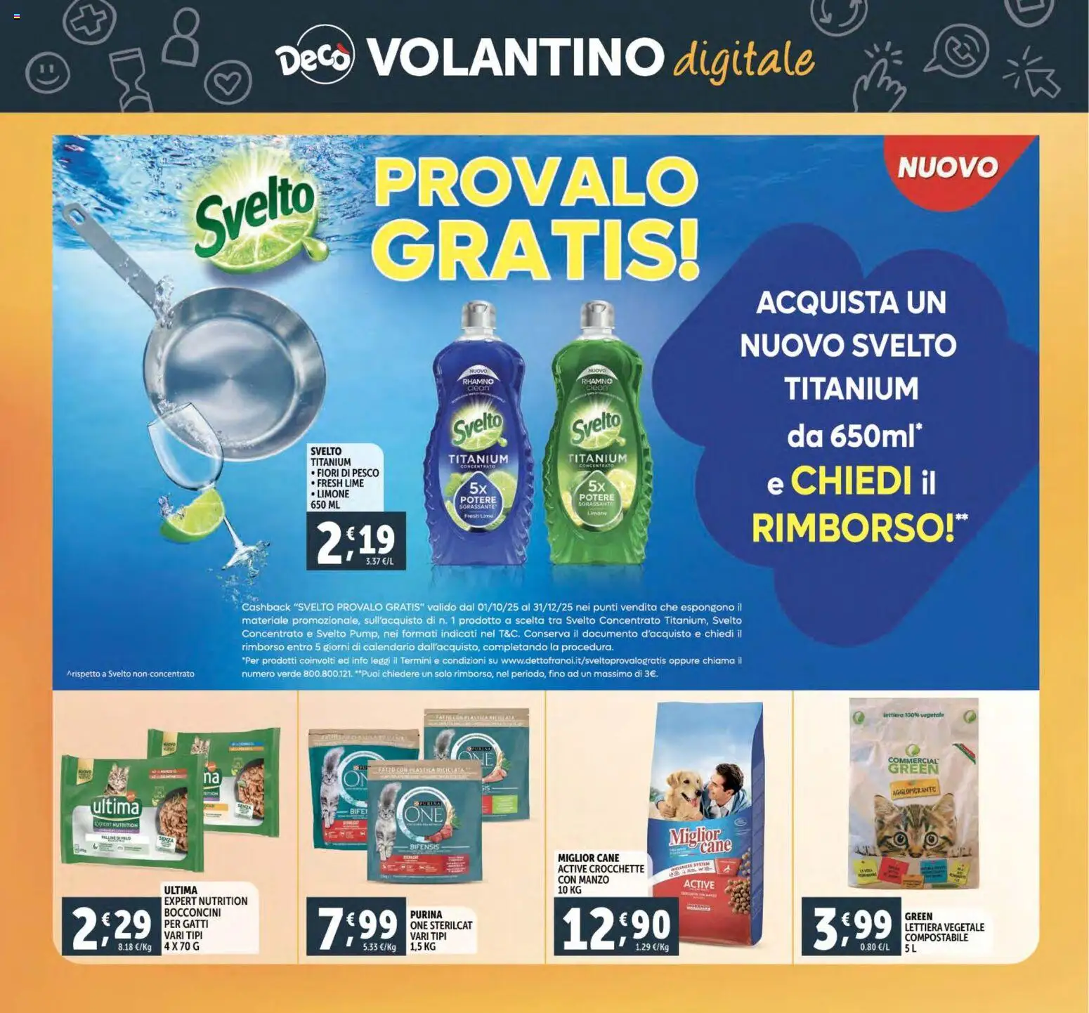 Volantino Decò del 02.12.2025 | Pagina: 43 | Prodotti: Manzo, Limone, Lime, Crocchette