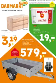 Globus Baumarkt Prospekt 	 ab 19.10.2025 gültig