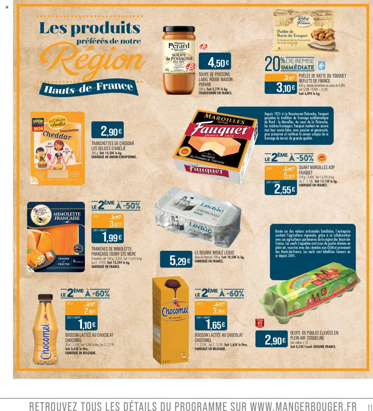  | Page: 11 | Produits: Soupe, Beurre, Œufs, Céréales