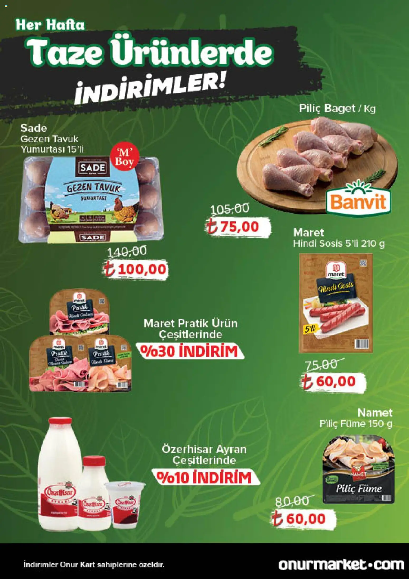 Onur Market Katalog Gurme - Istanbul - 18.12.2025 tarihinden itibaren geçerlidir | Sayfa: 2 | Ürünler: Sosis, Piliç