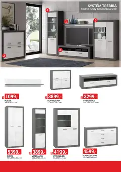 Náhled letáku BAUMAX leták - Objevte svět nábytku od 01.04.2026 | Strana: 19 | Produkty: Vitrína, Tv skříňka, Police, Skříňka