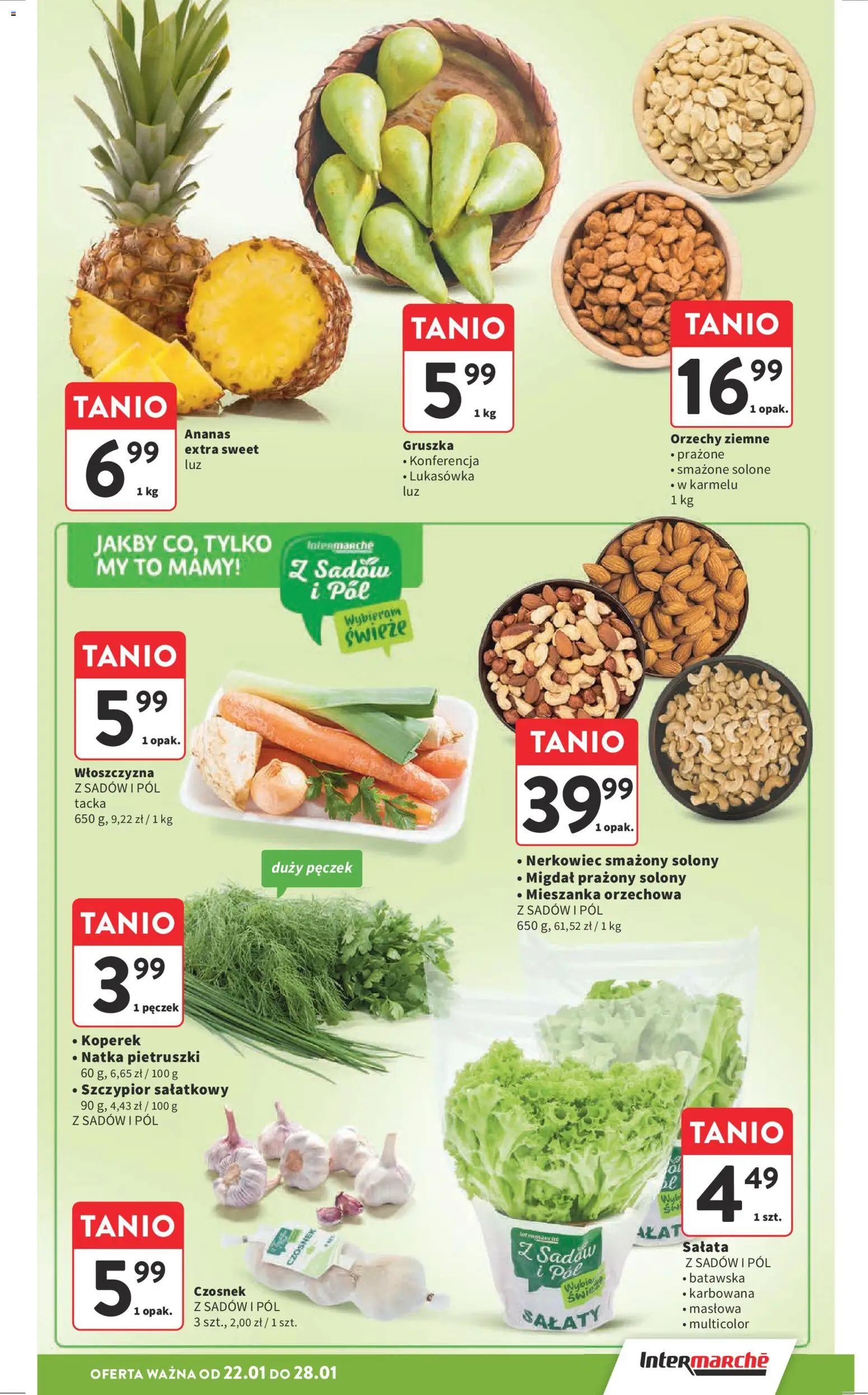 Intermarche Gazetka od 22.01.2026 | Strona: 13 | Produkty: Czosnek, Gruszka, Koperek, Ananas