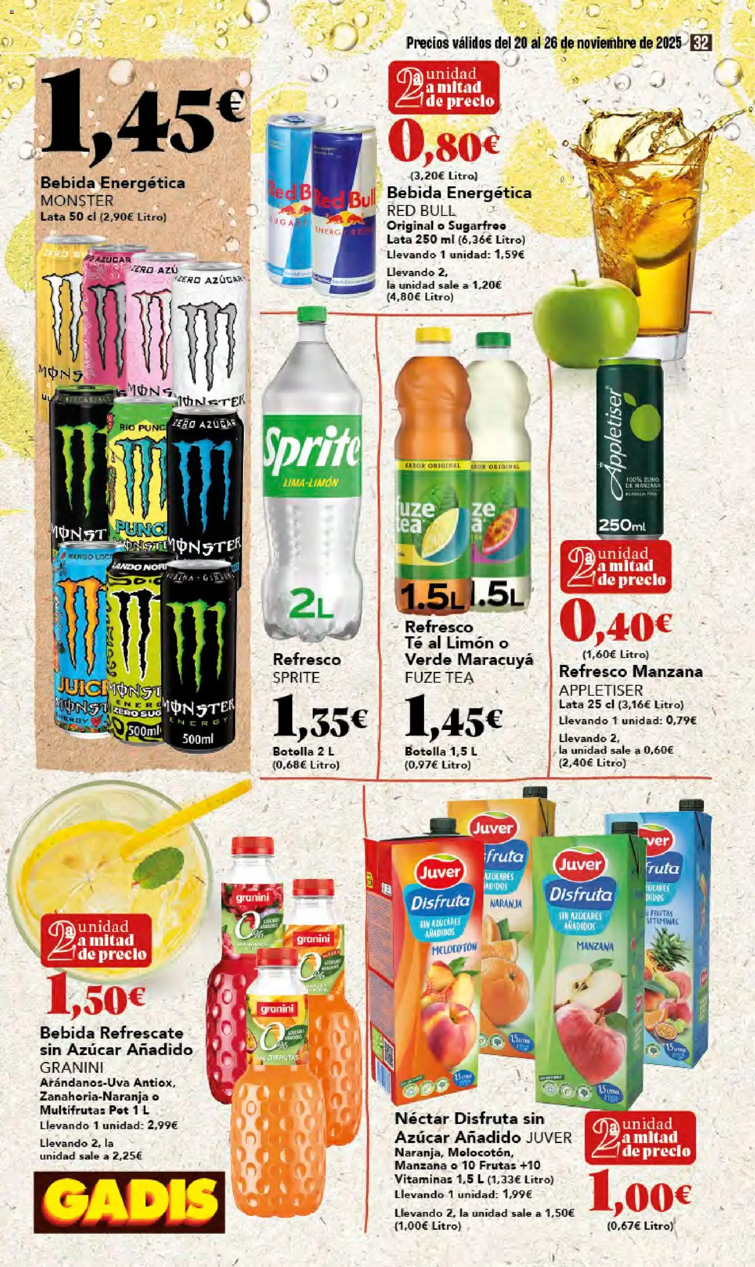 Gadis - Black Friday │ válido desde el 20.11.2025 | Página: 32 | Productos: Ροζ πιπέρι, Manzana, Té, Ρούτερ