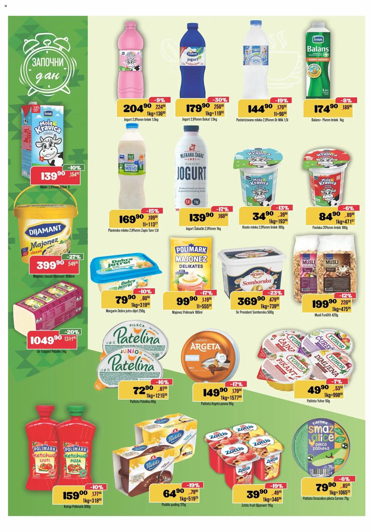 Europrom katalog - važi od 11.02.2026 | Strana: 4 | Proizvode: Kisela pavlaka, Moja kravica, Sir, Pašteta