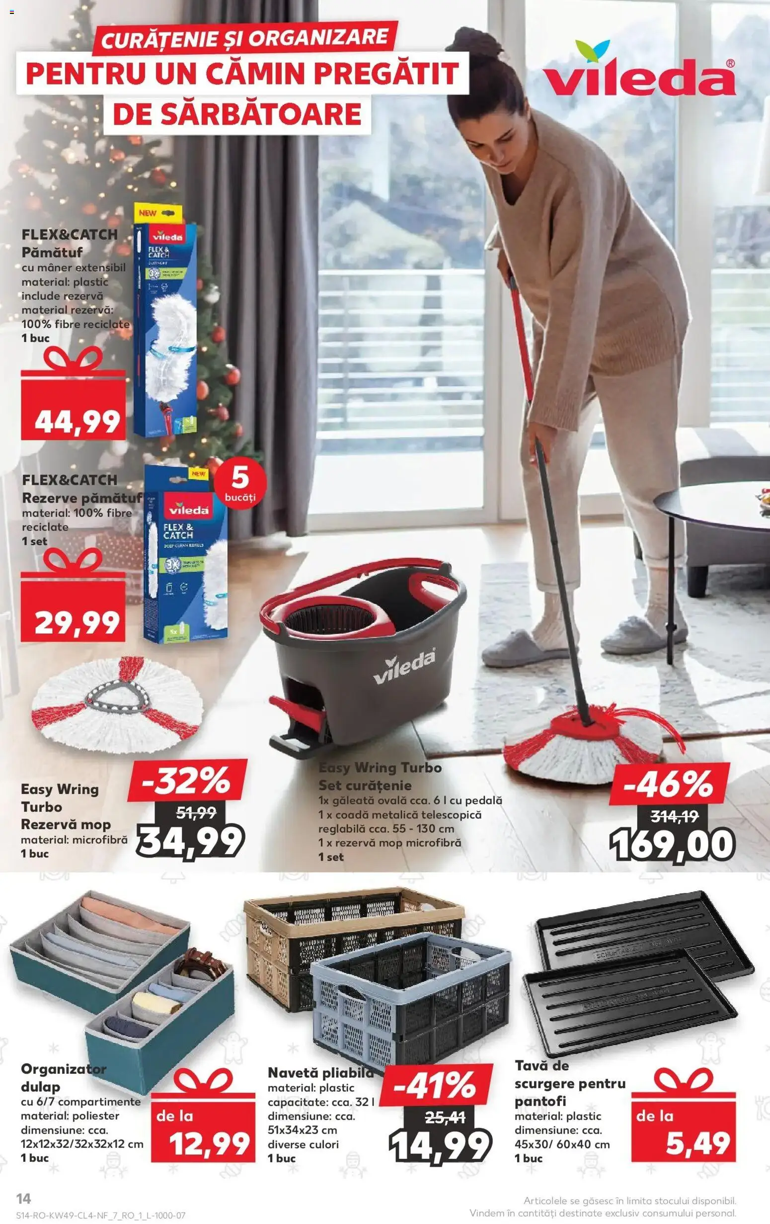 Noul catalog Kaufland – valabil de la 03.12.2025 | Pagină: 14 | Produse: Pantofi, Mop, Mâner