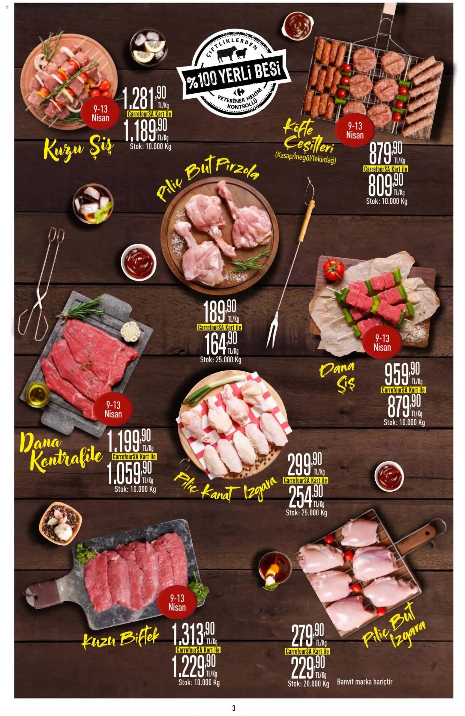 CarrefourSA Katalog - 09.04.2026 tarihinden itibaren geçerlidir | Sayfa: 4 | Ürünler: Piliç, Pirzola, Izgara