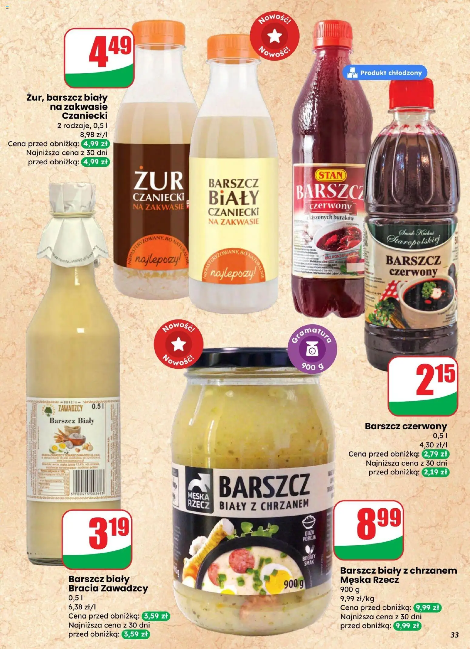 Dino gazetka od 25.03.2026 | Strona: 33 | Produkty: Barszcz