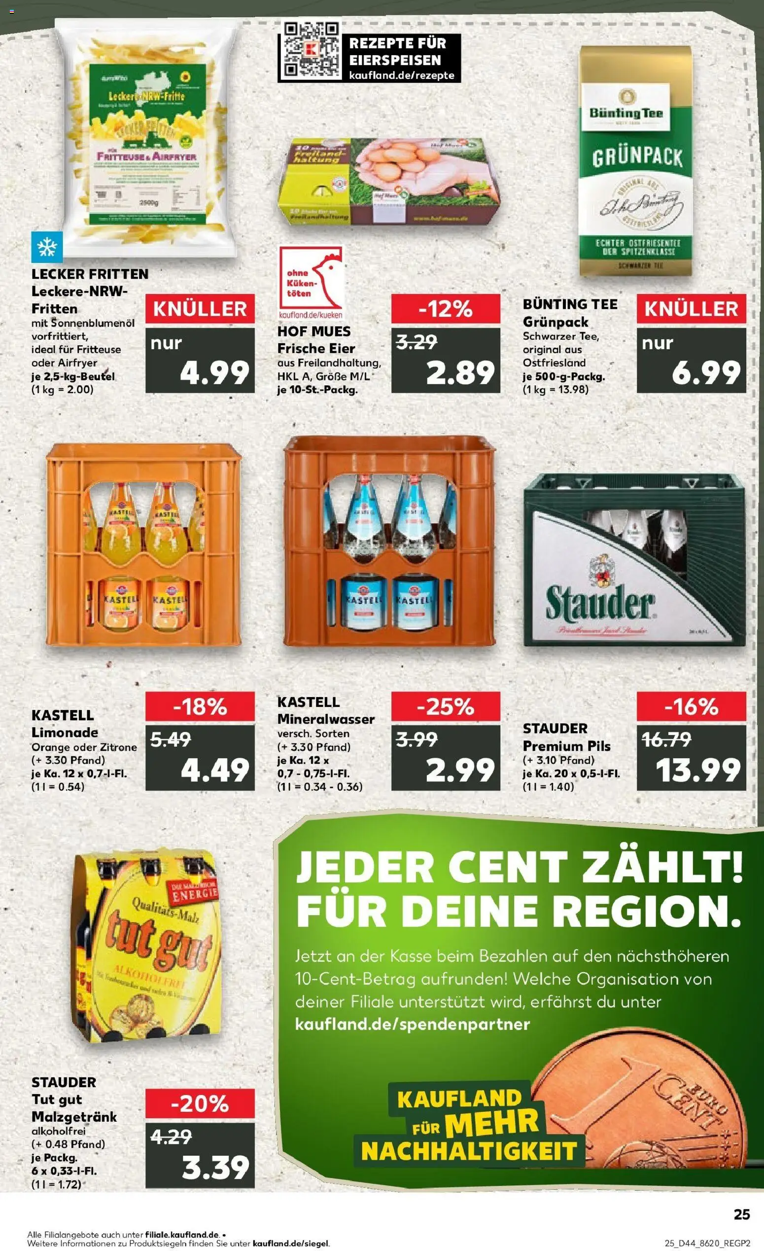 Kaufland prospekt Essen	 – gültig ab 30.10.2025 | Seite: 25 | Produkte: Sonnenblumenol, Limonade, Mineralwasser, Fritteuse