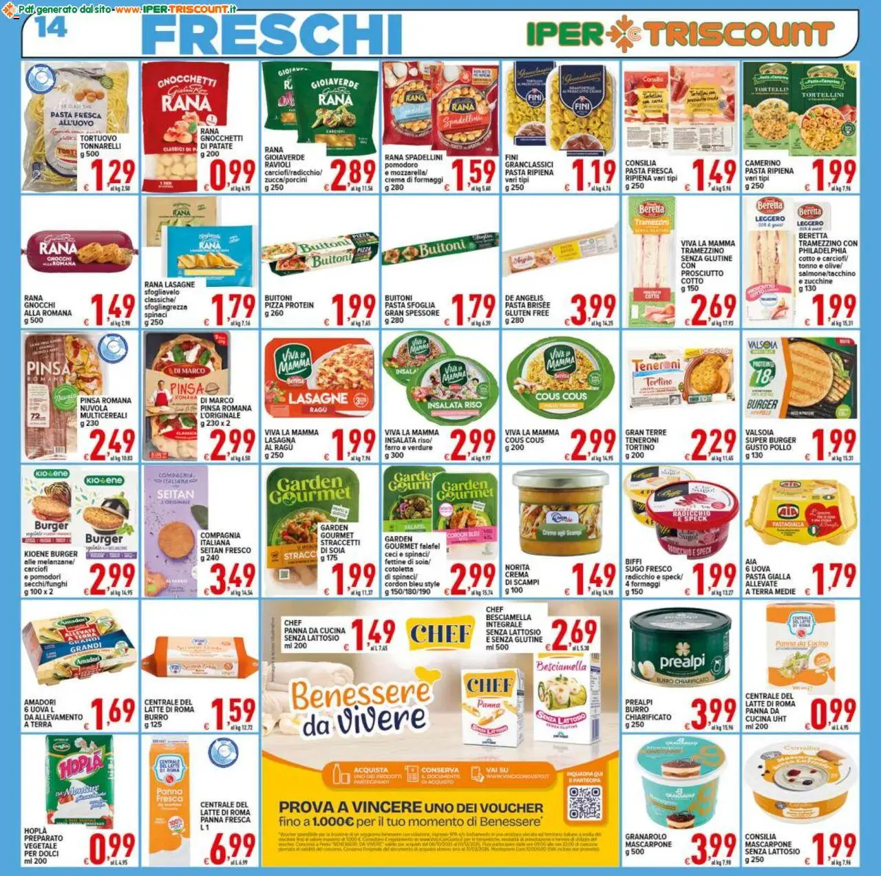 Volantino Ipertriscount del 08.10.2025 | Pagina: 14 | Prodotti: Pasta sfoglia, Ragú, Ravioli, Terra