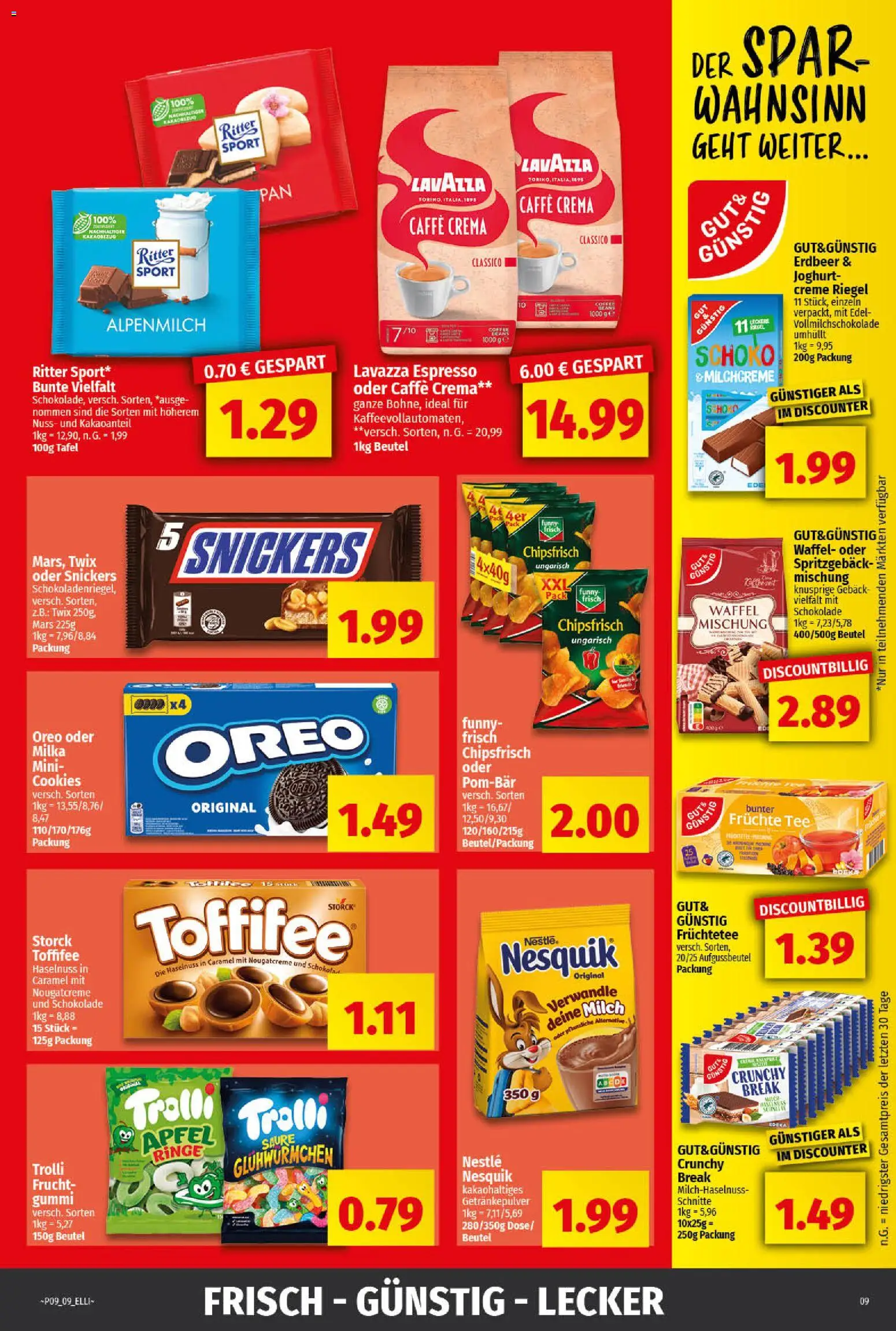 Elli Markt - Broschüre – gültig ab 23.02.2026 | Seite: 9 | Produkte: Lavazza, Nesquik, Ritter sport, Toffifee