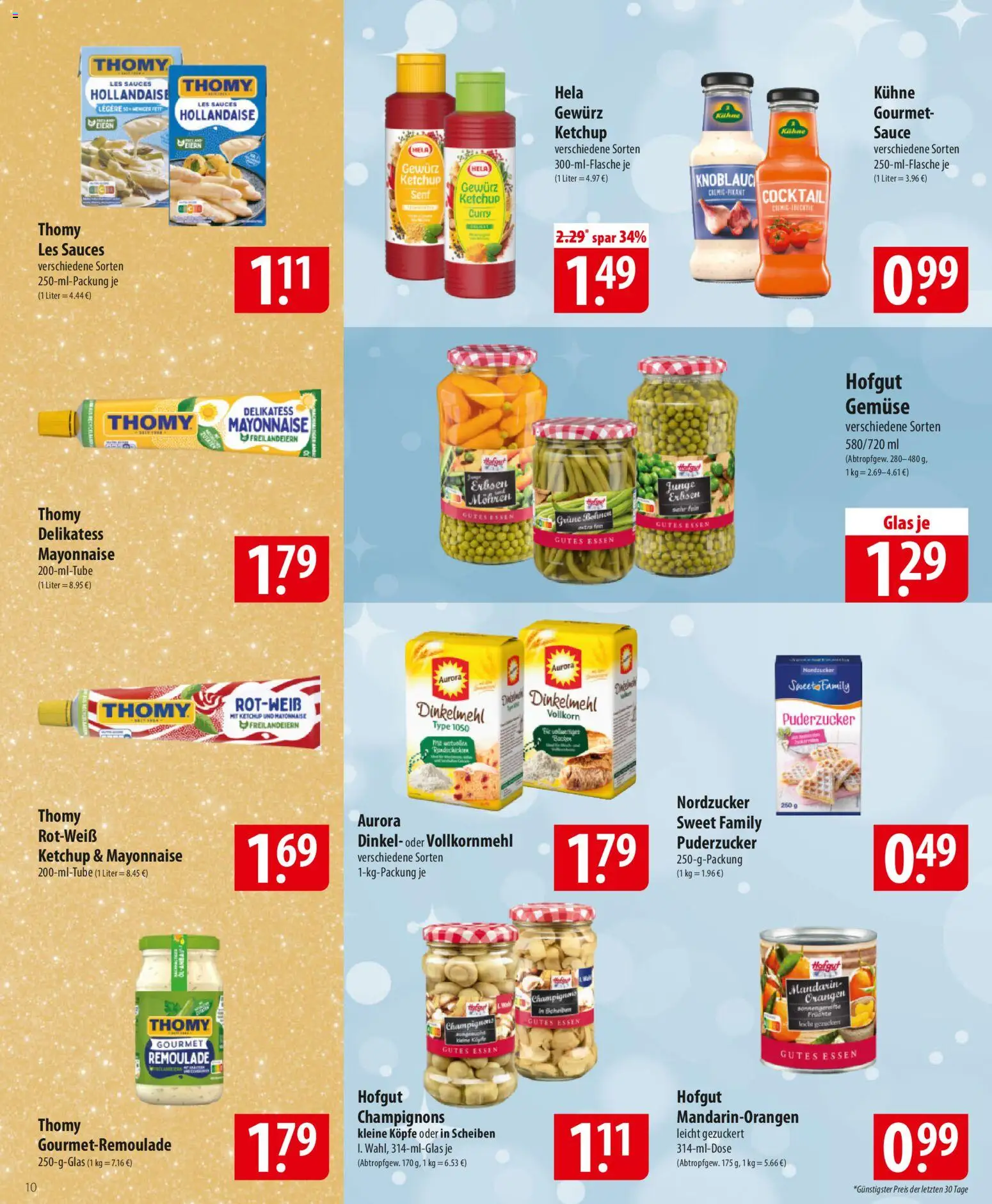 Famila Prospekt 	 – gültig ab 15.12.2025 | Seite: 10 | Produkte: Thomy les sauces, Gemüse, Knoblauch, Ketchup