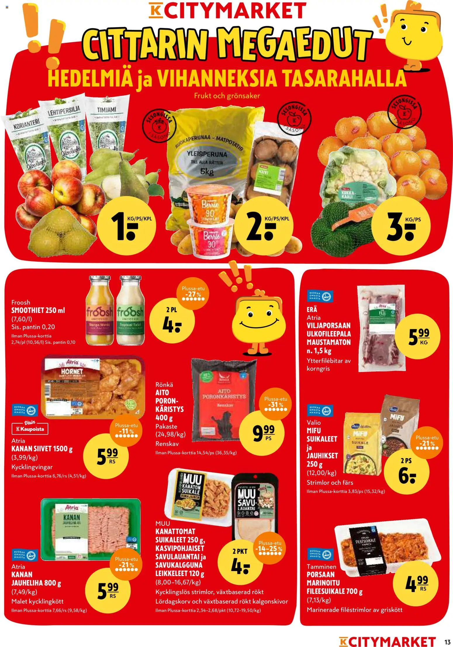 K-Citymarket tarjoukset – voimassa 22.01.2026 alkaen | Sivu: 13