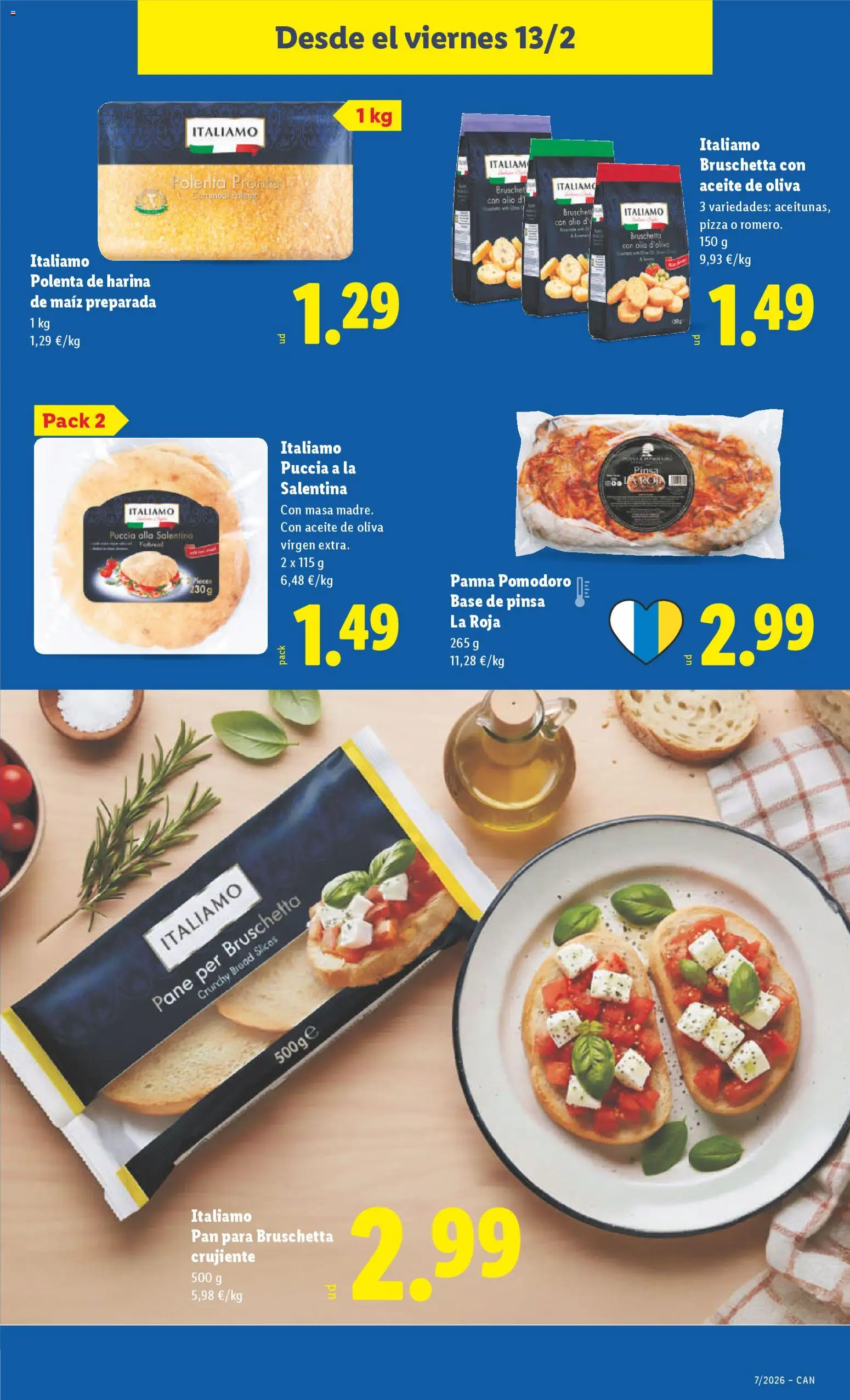 Lidl - Canarias │ válido desde el 09.02.2026 | Página: 35 | Productos: Aceite, Pan, Pizza, Aceite de oliva