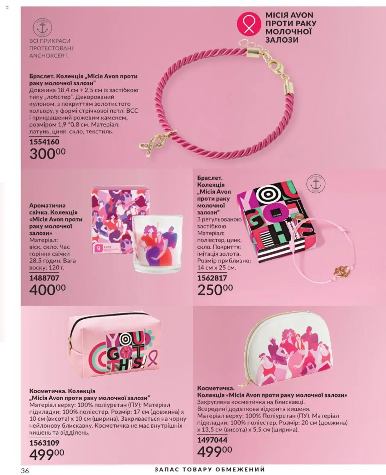 AVON Kаталог - дійснийкції з 01.08.2025 | Сторінка: 36 | Товари: Косметичка