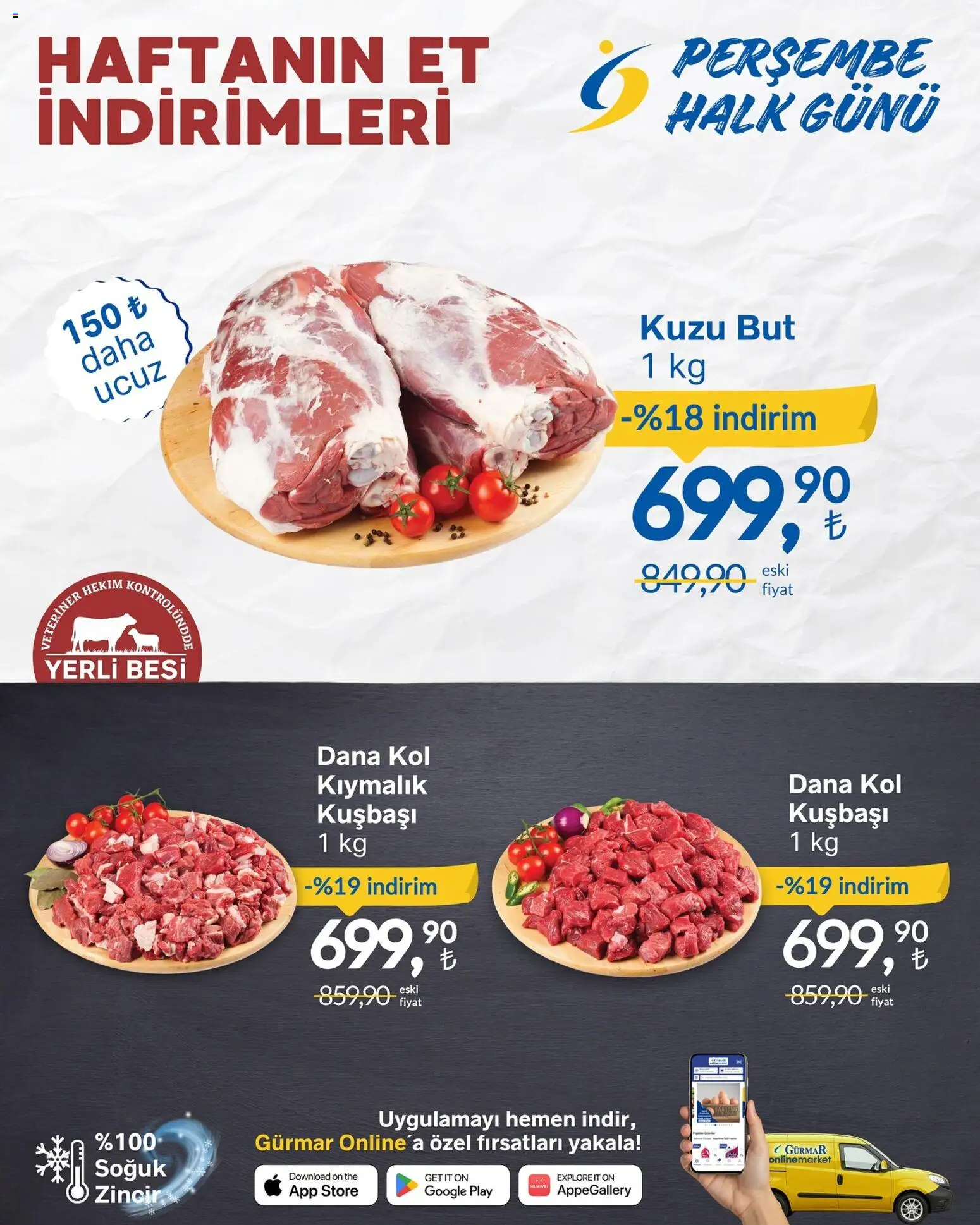 Gürmar Haftanın Et İndirimleri - 20.11.2025 tarihinden itibaren geçerlidir | Sayfa: 1