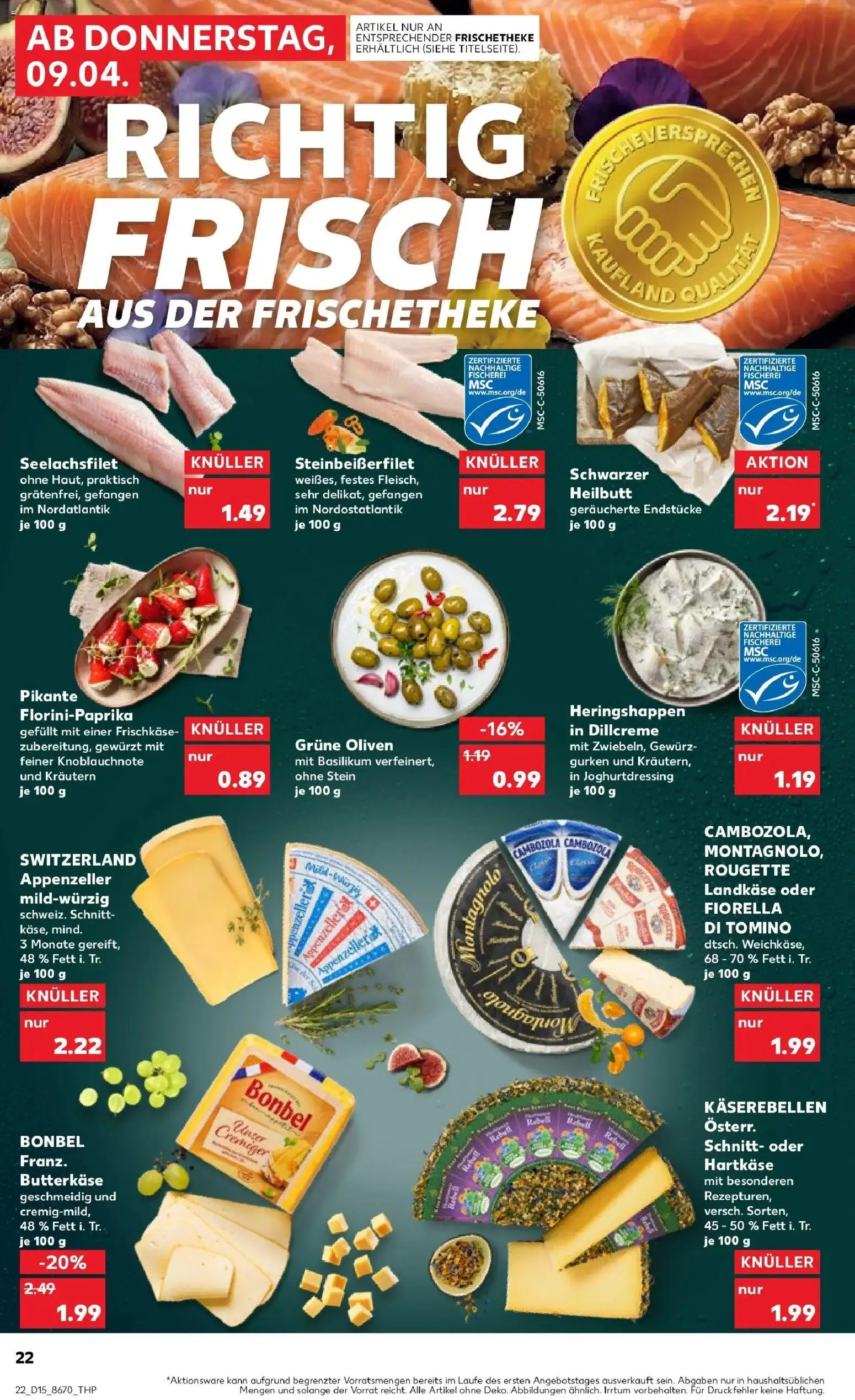 Kaufland Prospekt Ludwigsburg	 – gültig ab 08.04.2026 | Seite: 22 | Produkte: Dill, Gurken, Frischkase
