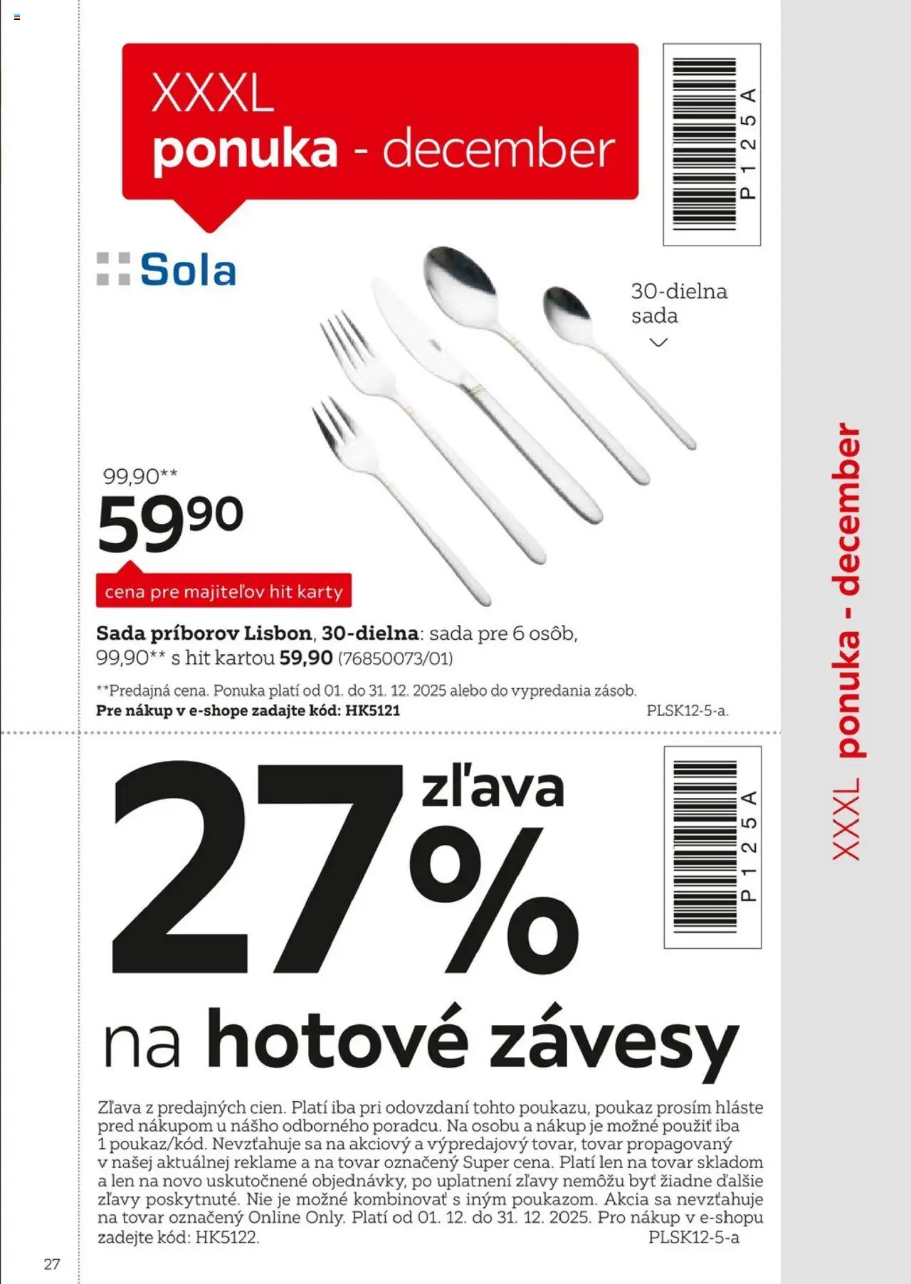 XXXLutz byť verným zákazníkom sa naozaj oplatí │ platný od 01.08.2025 | Strana: 27 | Produkty: Závesy