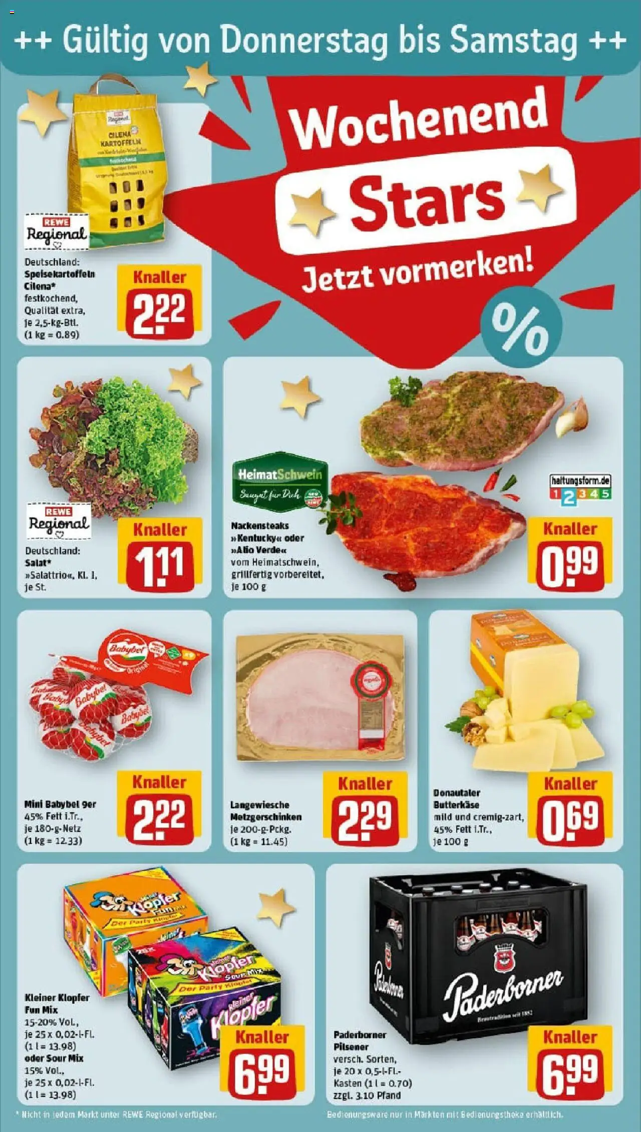 Rewe prospekt Ascheberg	 - gültig ab dem 27.07.2025 | Seite: 30 | Produkte: Nackensteaks, Kartoffeln, Babybel