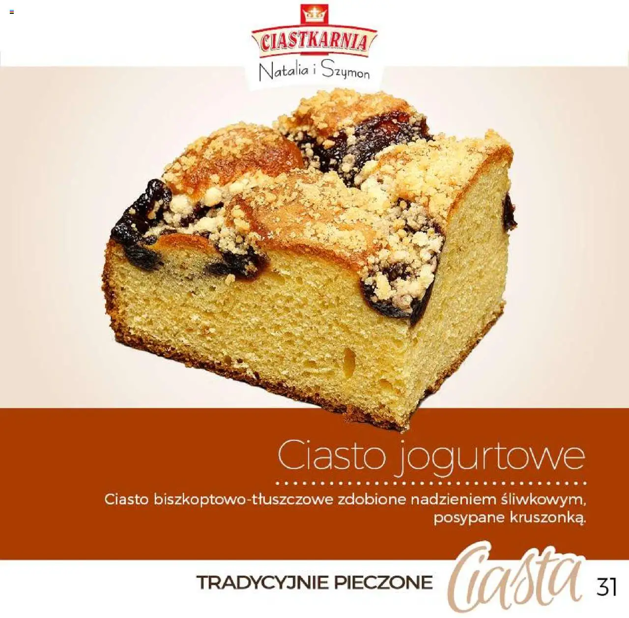 Topaz Gazetka - Ciast od 04.06.2025 | Strona: 31 | Produkty: Ciasto