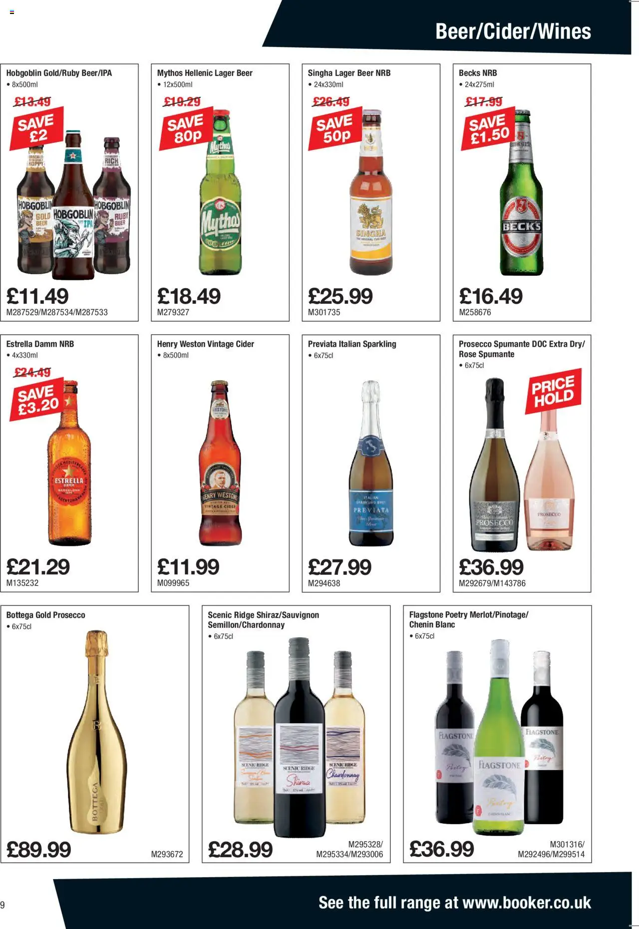 | Page: 9 | Products: Prosecco, Ridge, Beer