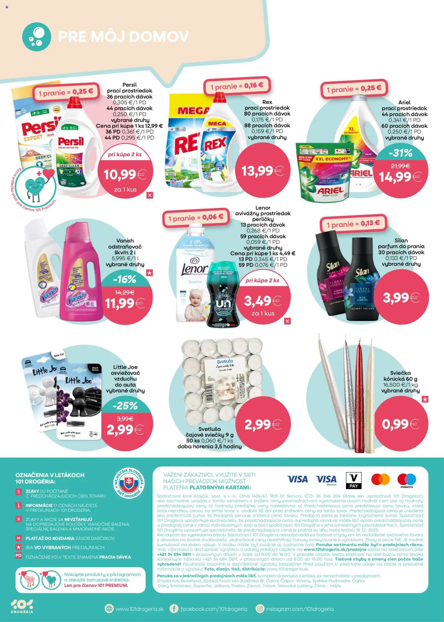 Nové 101 drogerie akcie – leták je platný od 07.01.2026 | Strana: 8 | Produkty: Hodiny, Silan, Vanish, Ariel