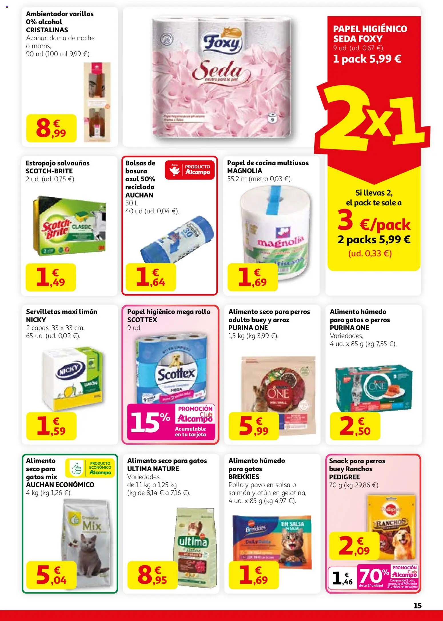 Alcampo - HG Catalán  │ válido desde el 12.02.2026 | Página: 15 | Productos: Papel higienico, Arroz, Té, Cocina