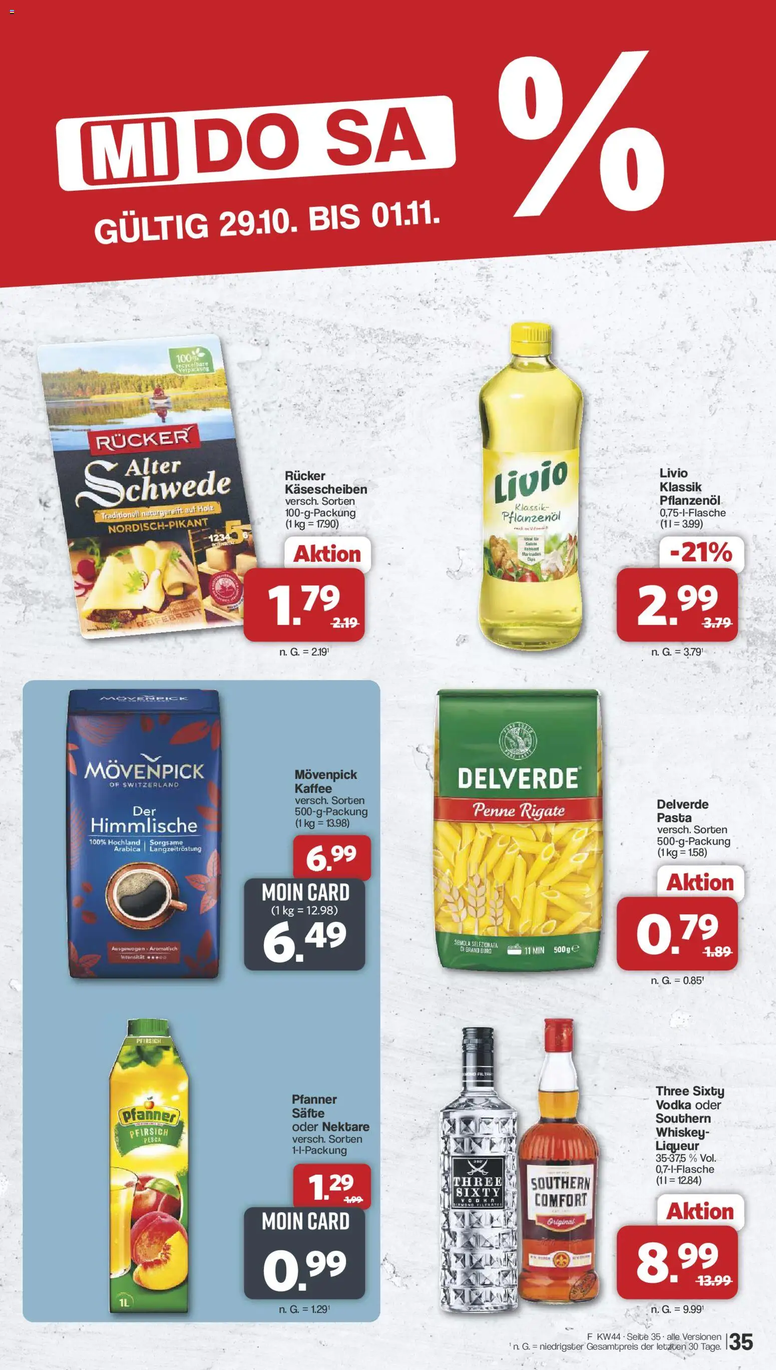 Famila Nordwest Prospekt 	 – gültig ab 27.10.2025 | Seite: 38 | Produkte: Kaffee, Pasta, Vodka, Whiskey