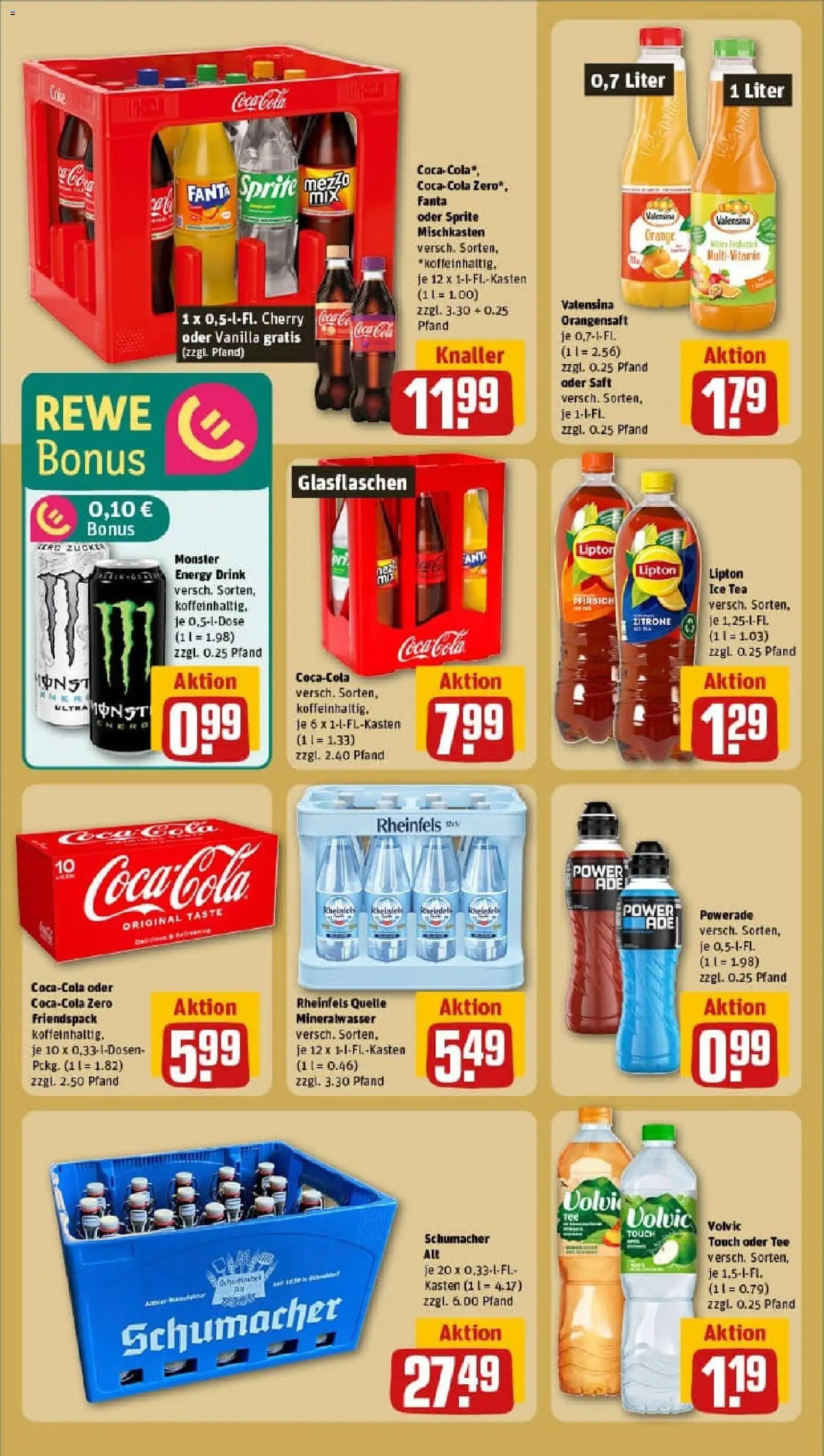 Rewe prospekt Erkrath	 – gültig ab 26.10.2025 | Seite: 20 | Produkte: Cola, Valensina, Monster, Powerade