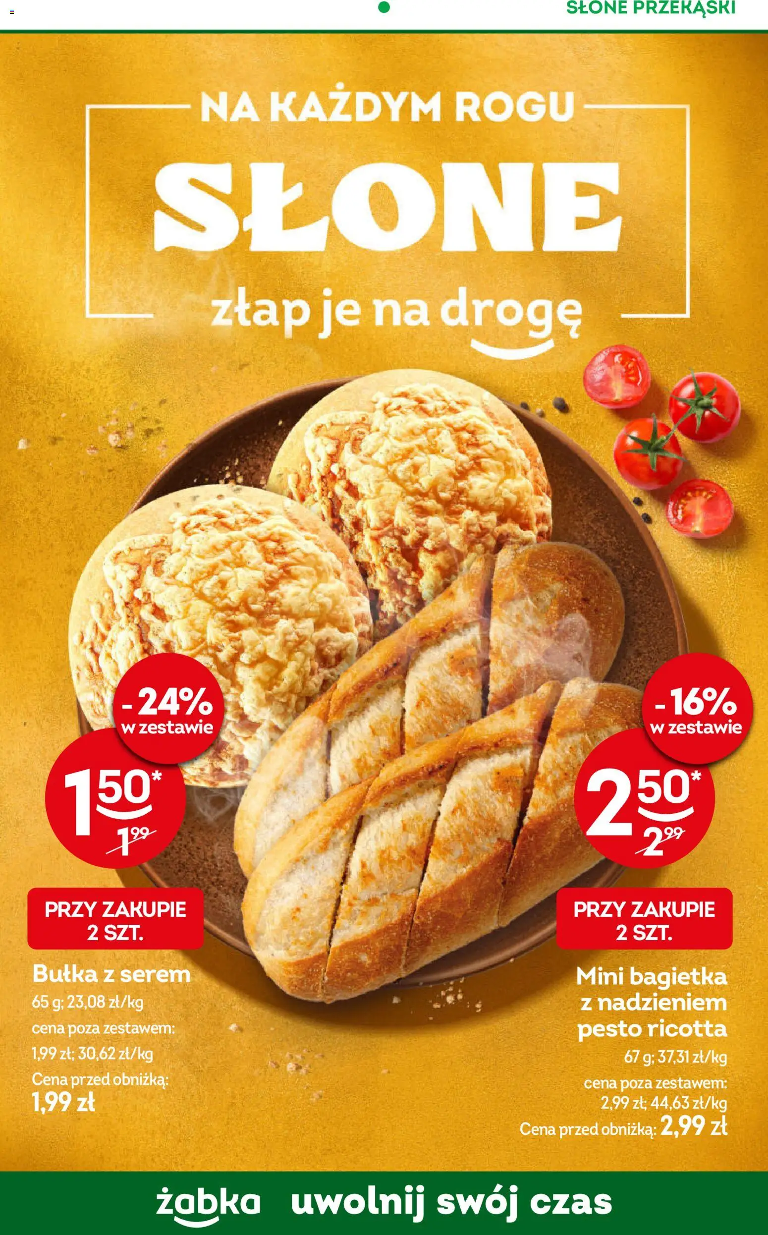 Żabka gazetka od 22.04.2026 | Strona: 71 | Produkty: Pesto, Bułka, Bagietka, Ricotta