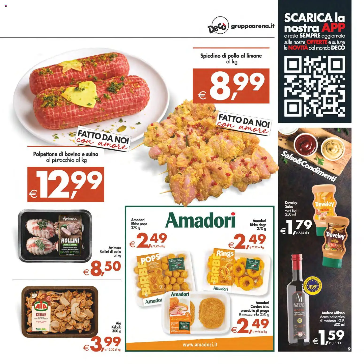 Volantino Decò del 14.11.2025 | Pagina: 10 | Prodotti: Bovino, Salsa, Suino, Mozzarella