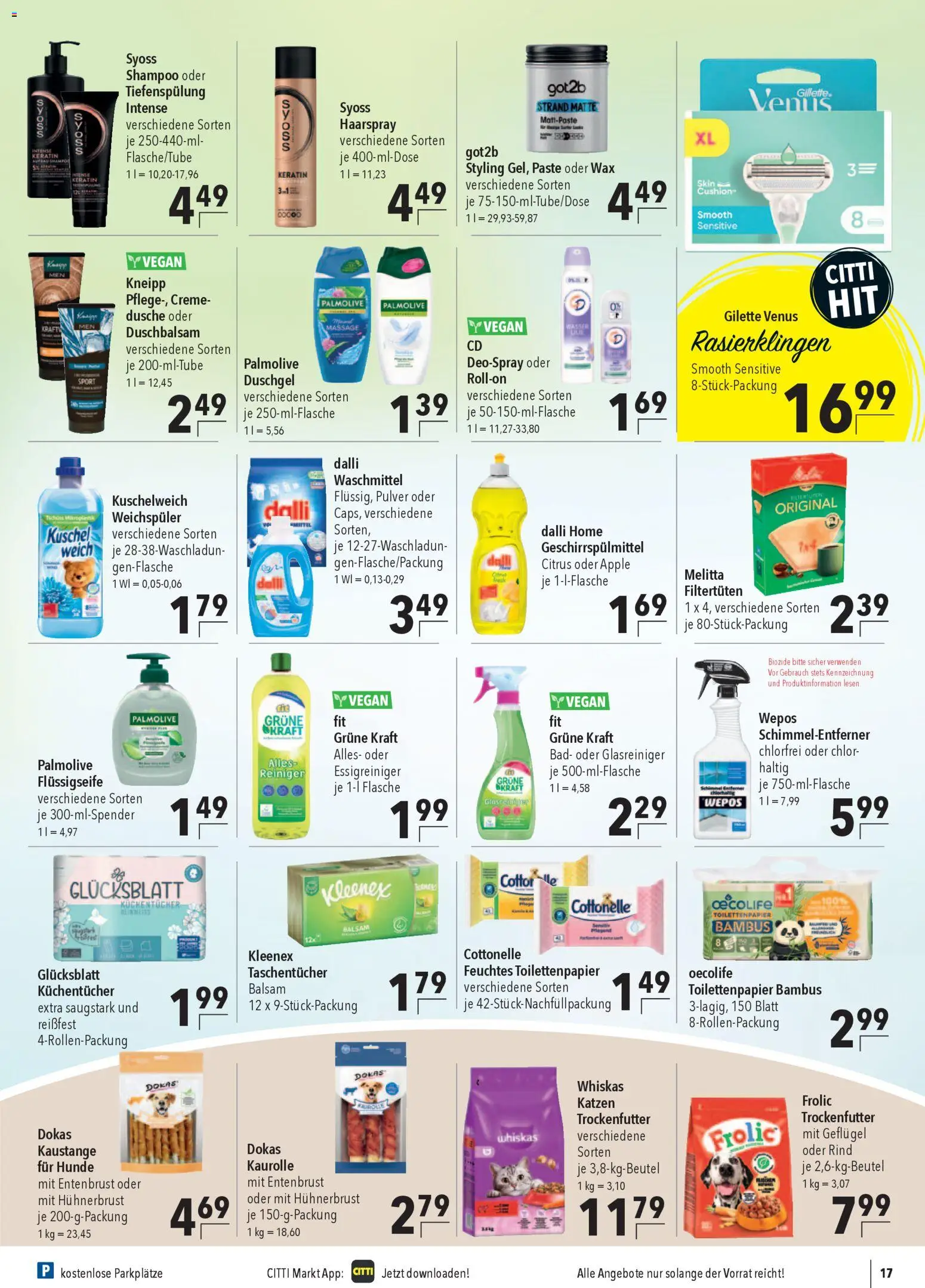 CITTI Markt Prospekt 	 – gültig ab 25.03.2026 | Seite: 19 | Produkte: Apple, Creme, Duschgel, Feuchtes Toilettenpapier