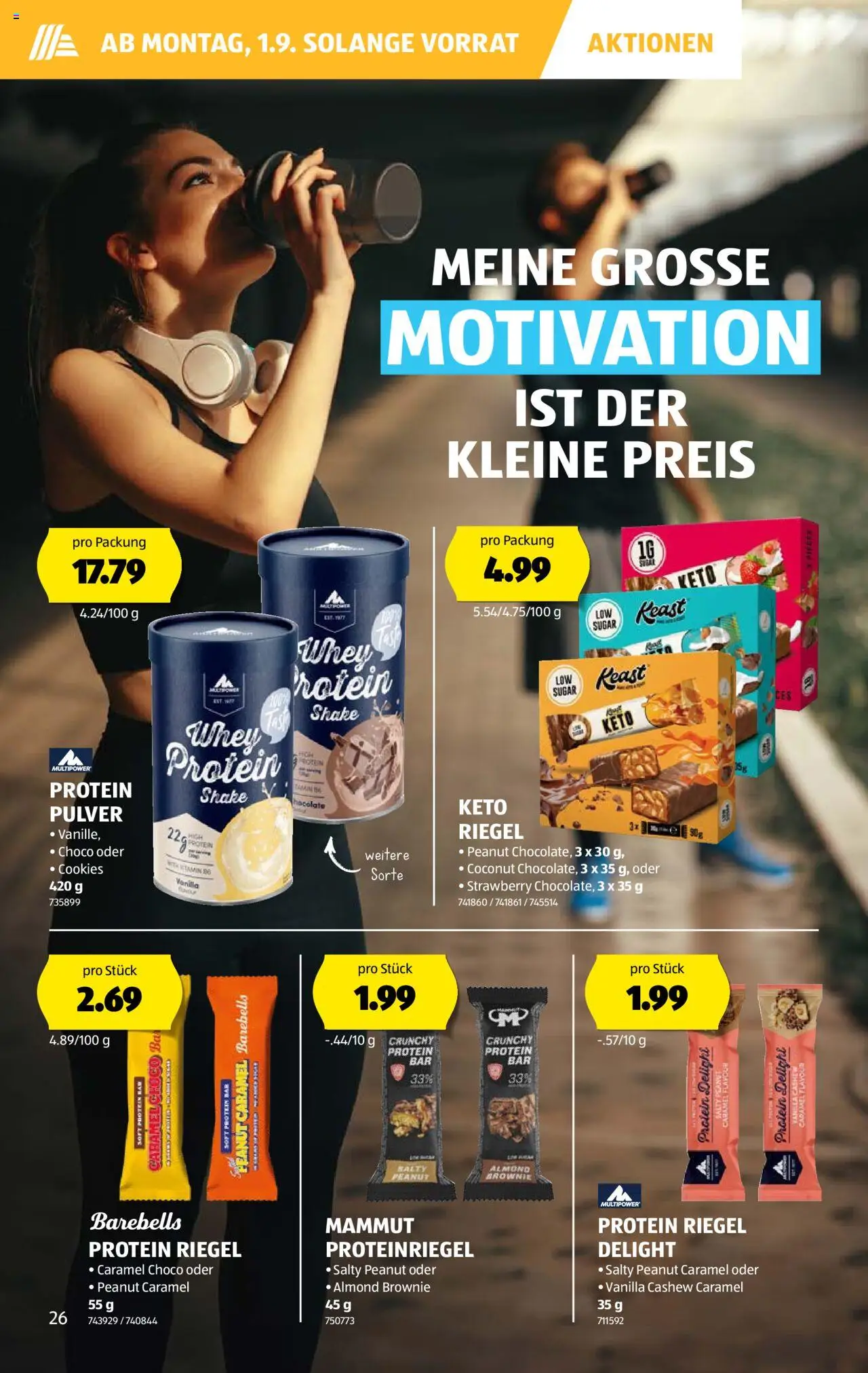 Aldi Aktionen ab 28.08.2025 | Seite: 26 | Produkte: Pulver