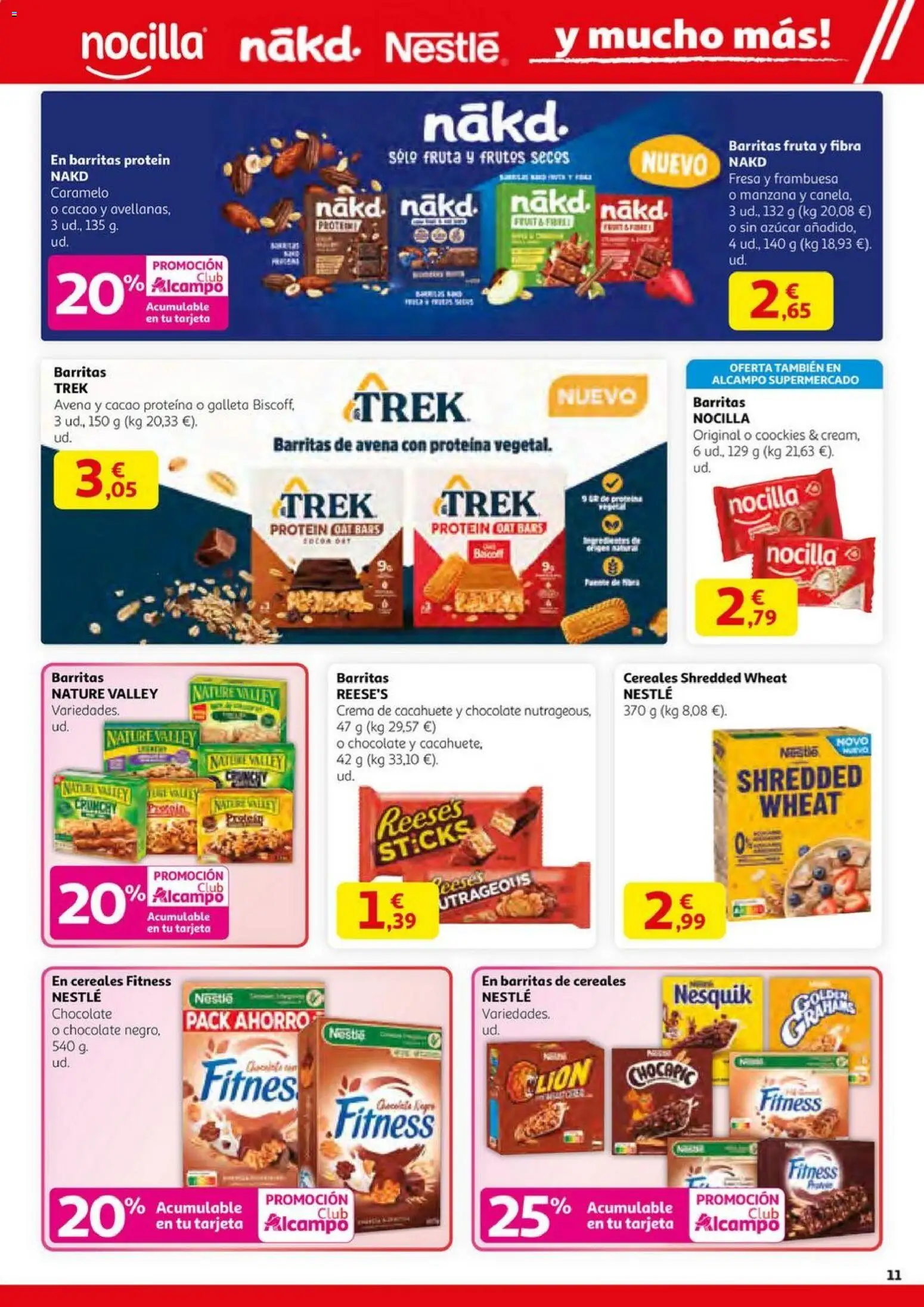 Alcampo - HG Pio XII Unificado  │ válido desde el 23.10.2025 | Página: 11 | Productos: Chocolate, Frutos secos, Manzana, Φρυγανιές σικάλεως