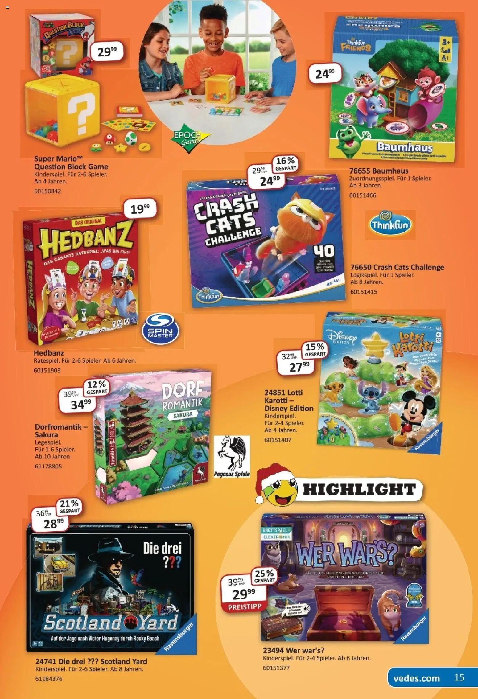 Vedes Weihnachtsflyer  – gültig ab 19.11.2025 | Seite: 15