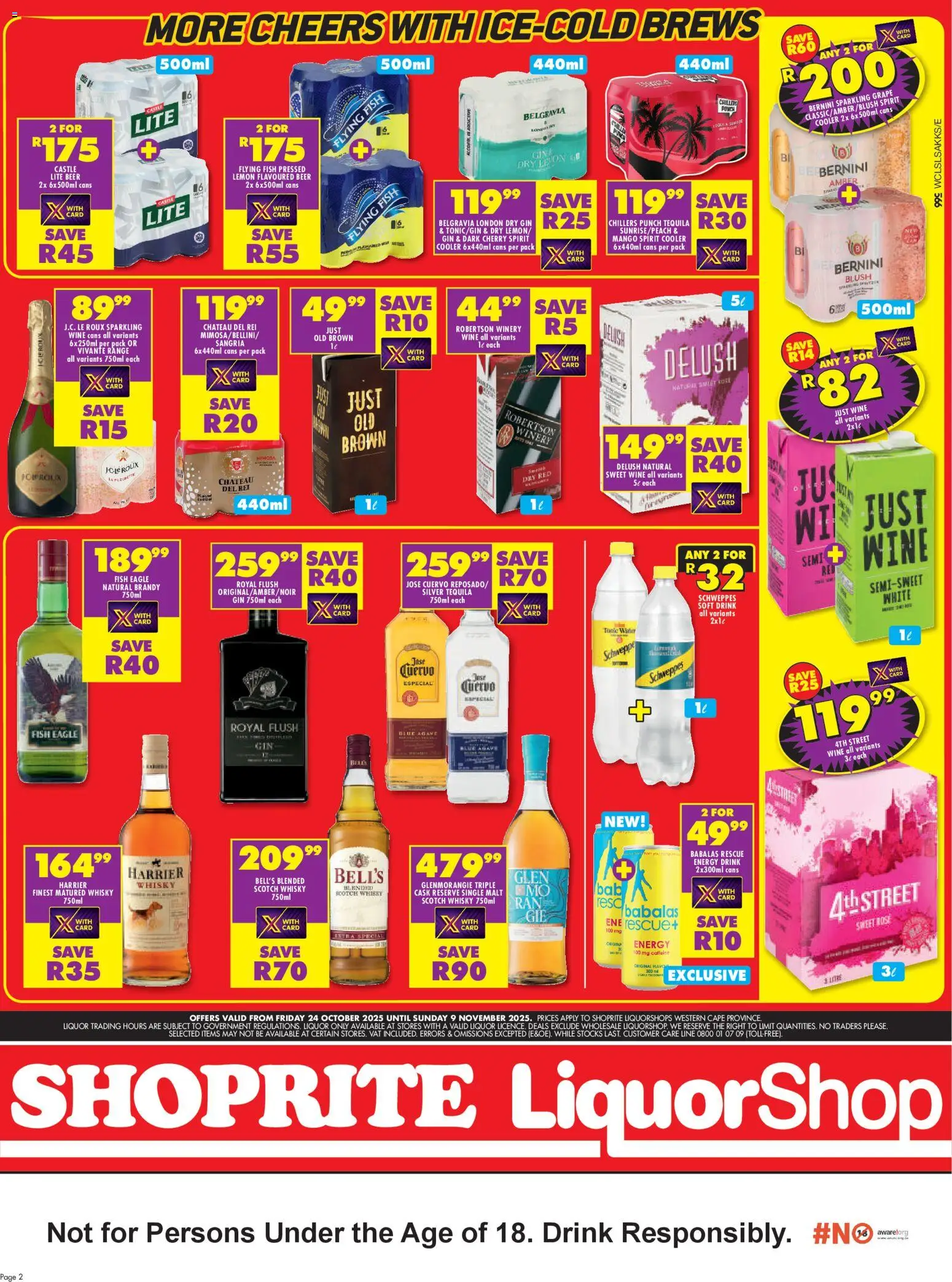 New Shoprite catalogue – valid from 24.10.2025 | Page: 2 | Products: Alicate de unhas, Cooler, Gin, Lemon