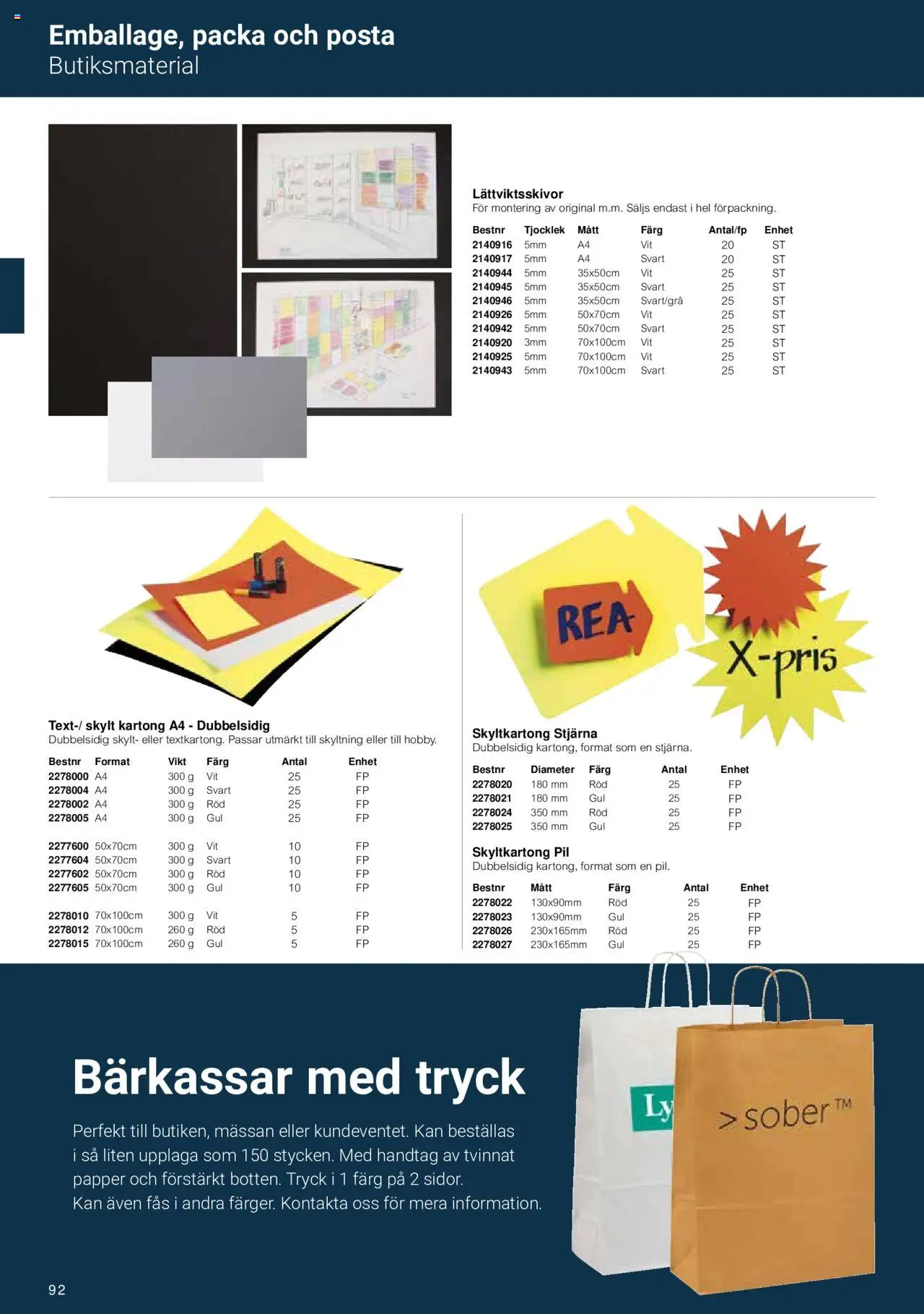 Office Depot reklamblad aktuell från 15.02.2024 | Sida: 94 | Produkter: Skylt, Papper, Kartong