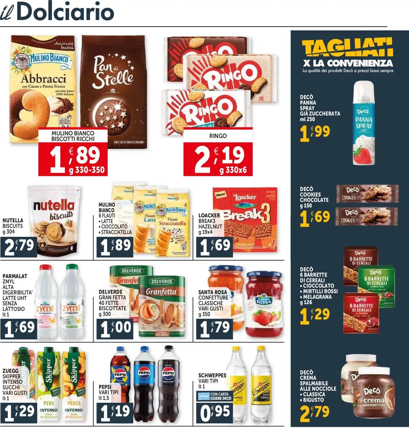 Volantino Decò del 12.03.2026 | Pagina: 11 | Prodotti: Crema, Panna, Cacao, Pepsi