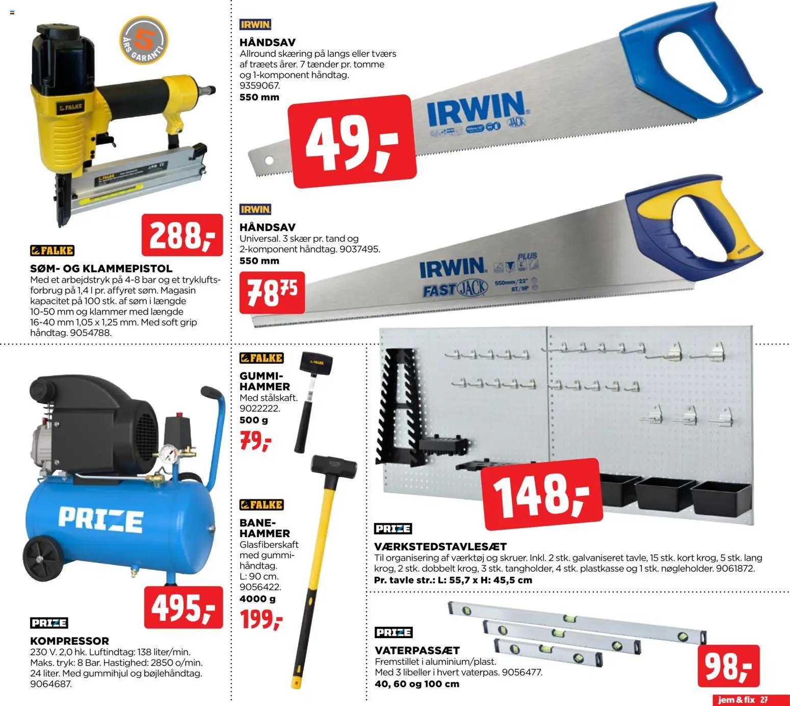 Jem & fix tilbudsavis – gyldig fra 26.04.2026 | Side: 27 | Produkter: Hammer, Søm