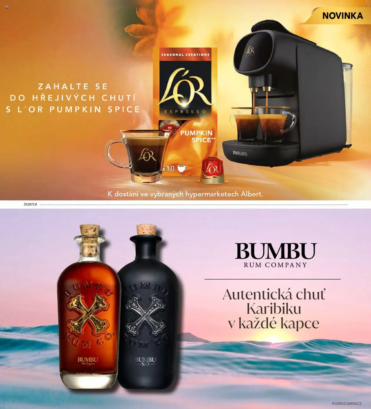 Albert magazín od 01.10.2025 | Strana: 64 | Produkty: Rum, L'Or, Bumbu Rum