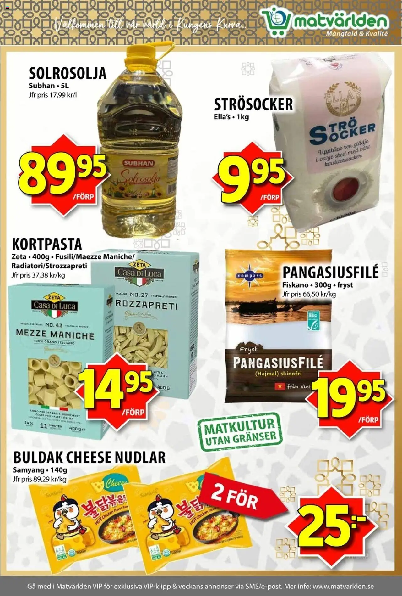 Matvärlden reklamblad aktuell från 06.10.2025 | Sida: 3 | Produkter: Strösocker