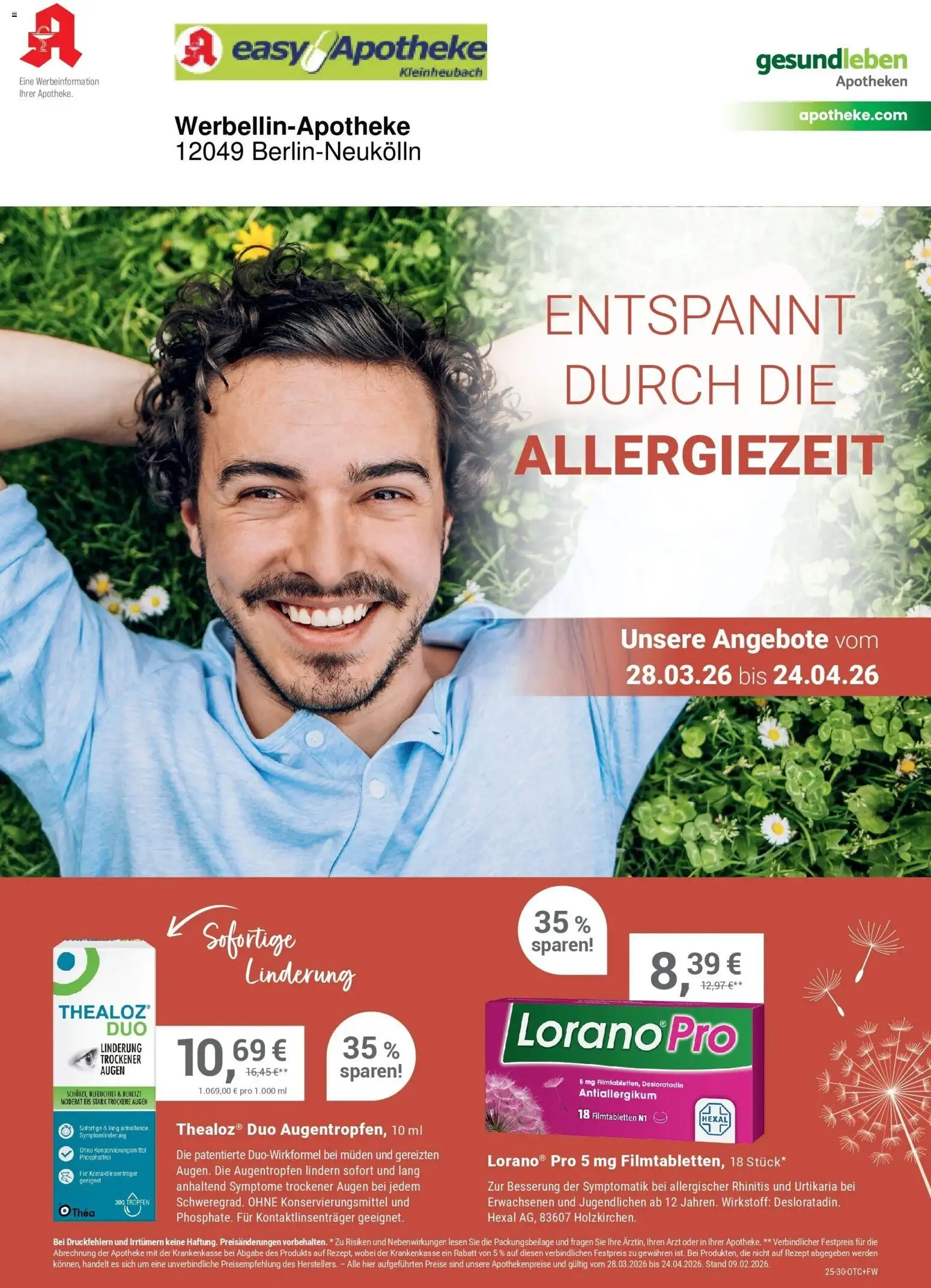 Angebote - Ihre Apotheke vor Ort: Jetzt alle Angebote auch online entdecken! – gültig ab 27.03.2026 | Seite: 1