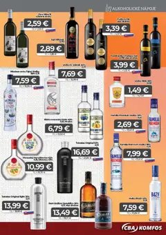 CBA Komfos leták │ platný od 18.07.2025 | Strana: 13 | Produkty: Víno, Božkov, Slivovica, Nicolaus vodka