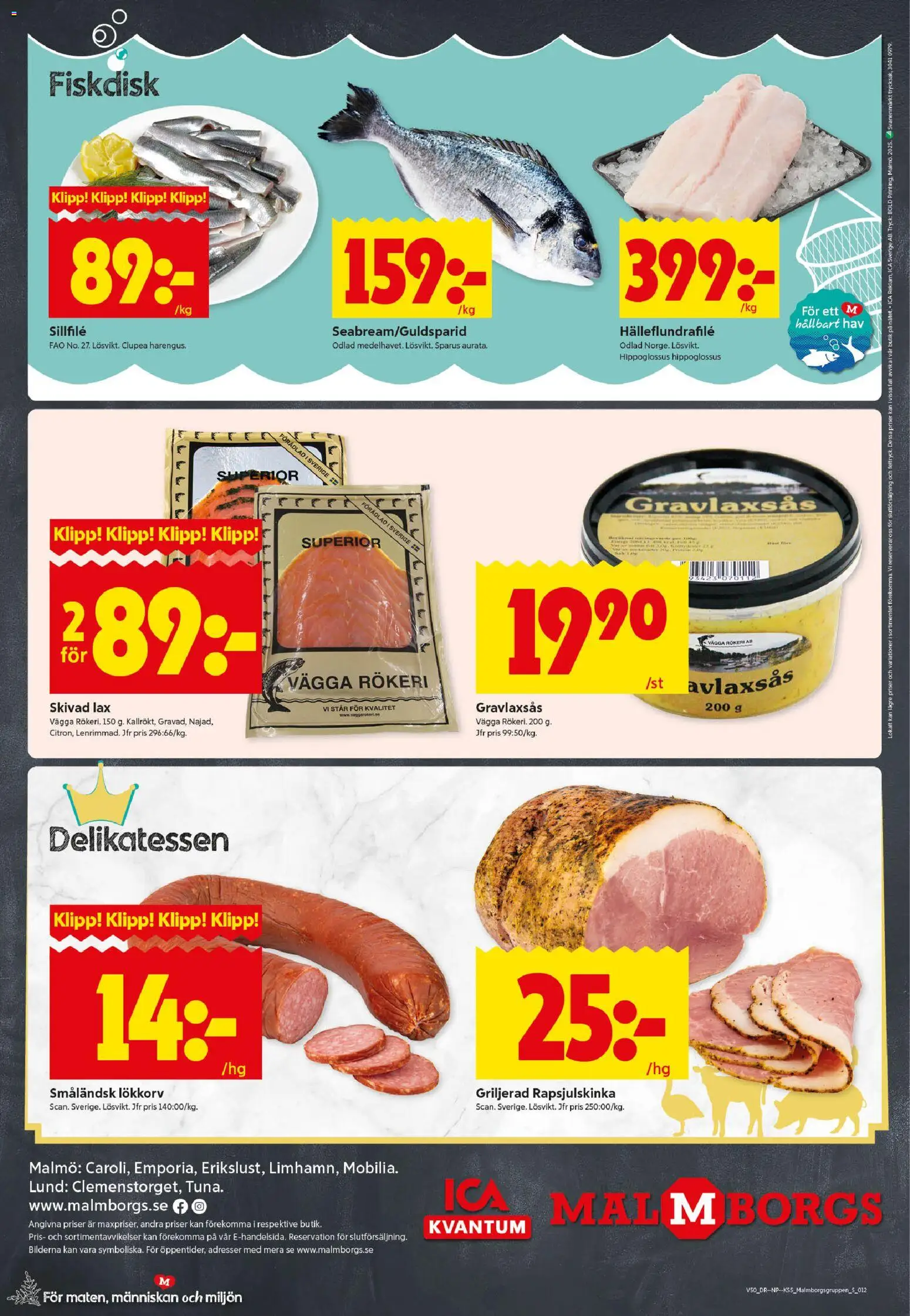 ICA Kvantum reklamblad aktuell från 08.12.2025 | Sida: 12 | Produkter: Håv, Lax