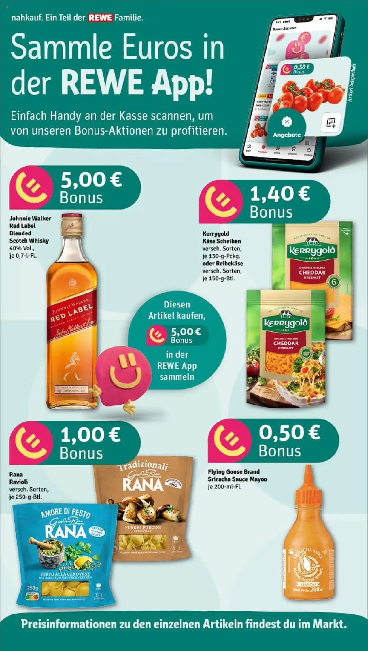 Rewe prospekt Gaustadt	 - gültig ab dem 13.07.2025 | Seite: 2 | Produkte: Whisky, Haferdrink, Reibekase, Johnnie walker