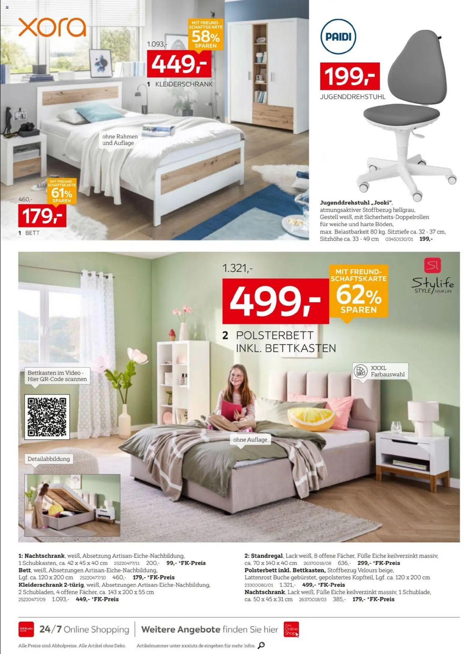 XXXL Lutz - Jubiläum – gültig ab 04.01.2026 | Seite: 20 | Produkte: Bett, Kleiderschrank, Lattenrost, Video